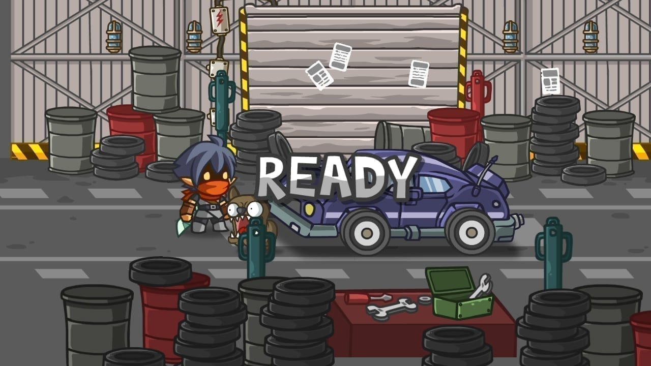 The car exists purely as an homage to the bonus levels from games of yore
