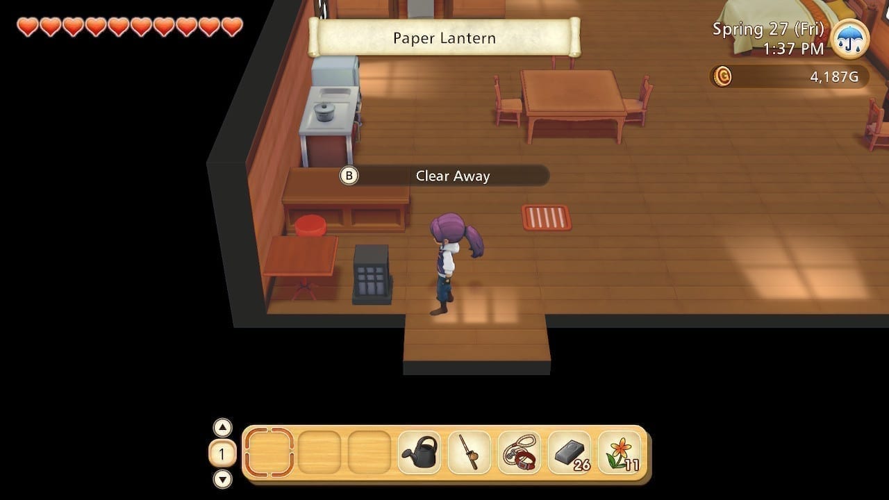 Placing furniture and decorations