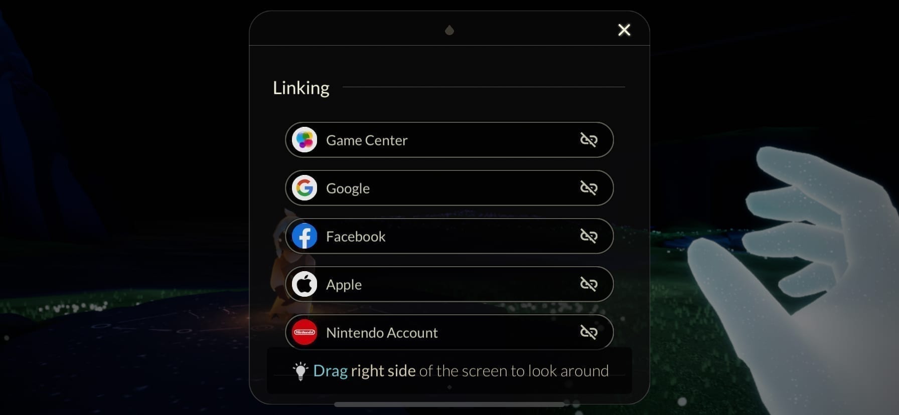 Select the bottom option in the accounts menu, Nintendo account