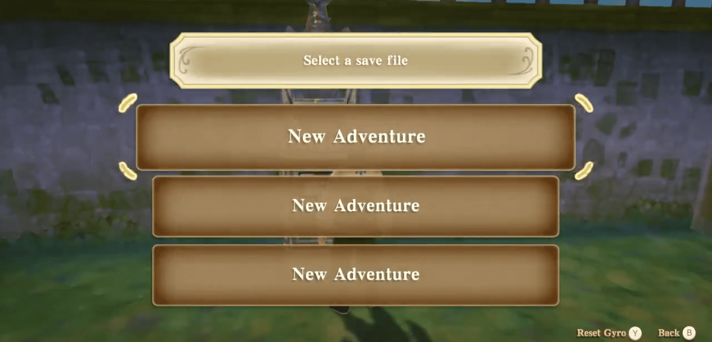 Three save slots are available in The Legend of Zelda: Skyward Sword HD