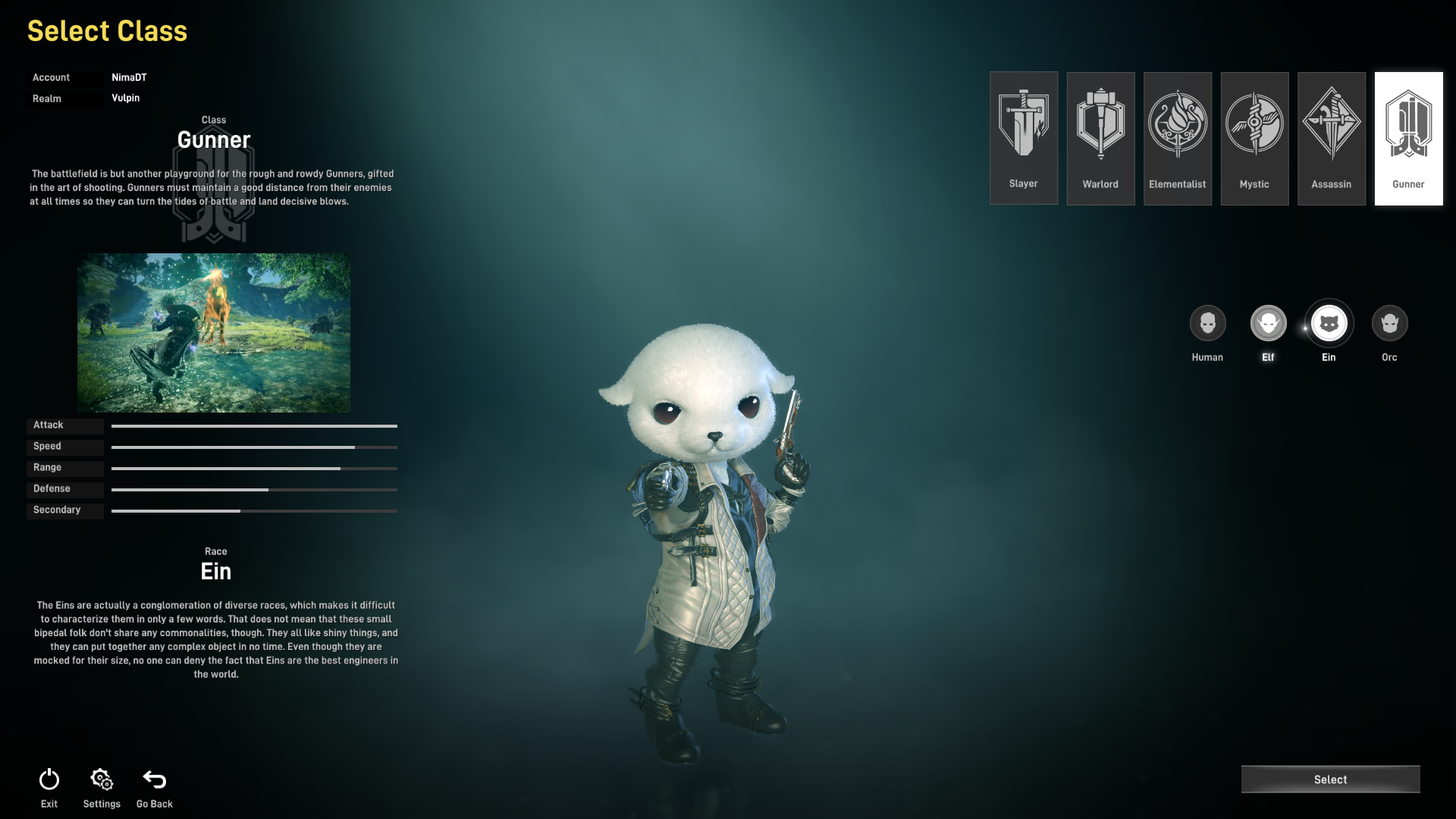 Elyon Ein Screenshot Elyon Ein Screenshot, a bipedal race that looks like sheeps
