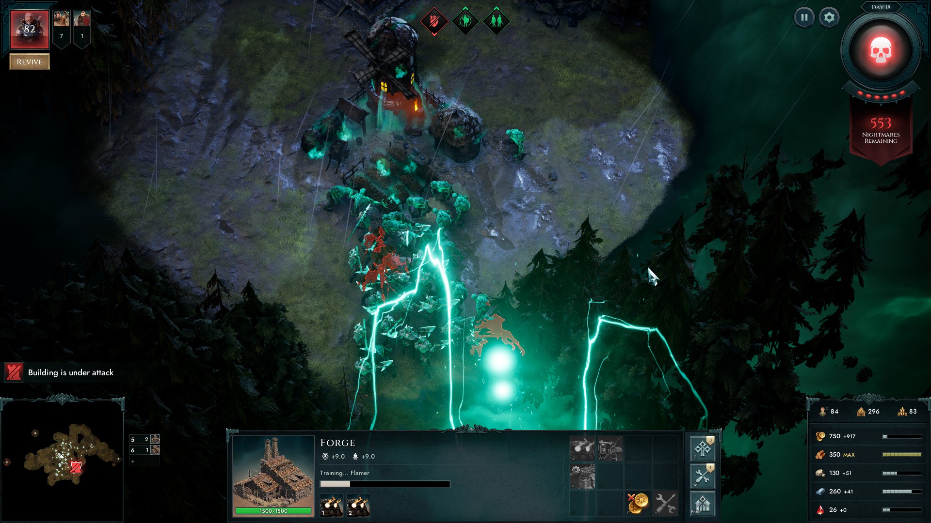 Age Of Darkness of the undead army destroying a farm