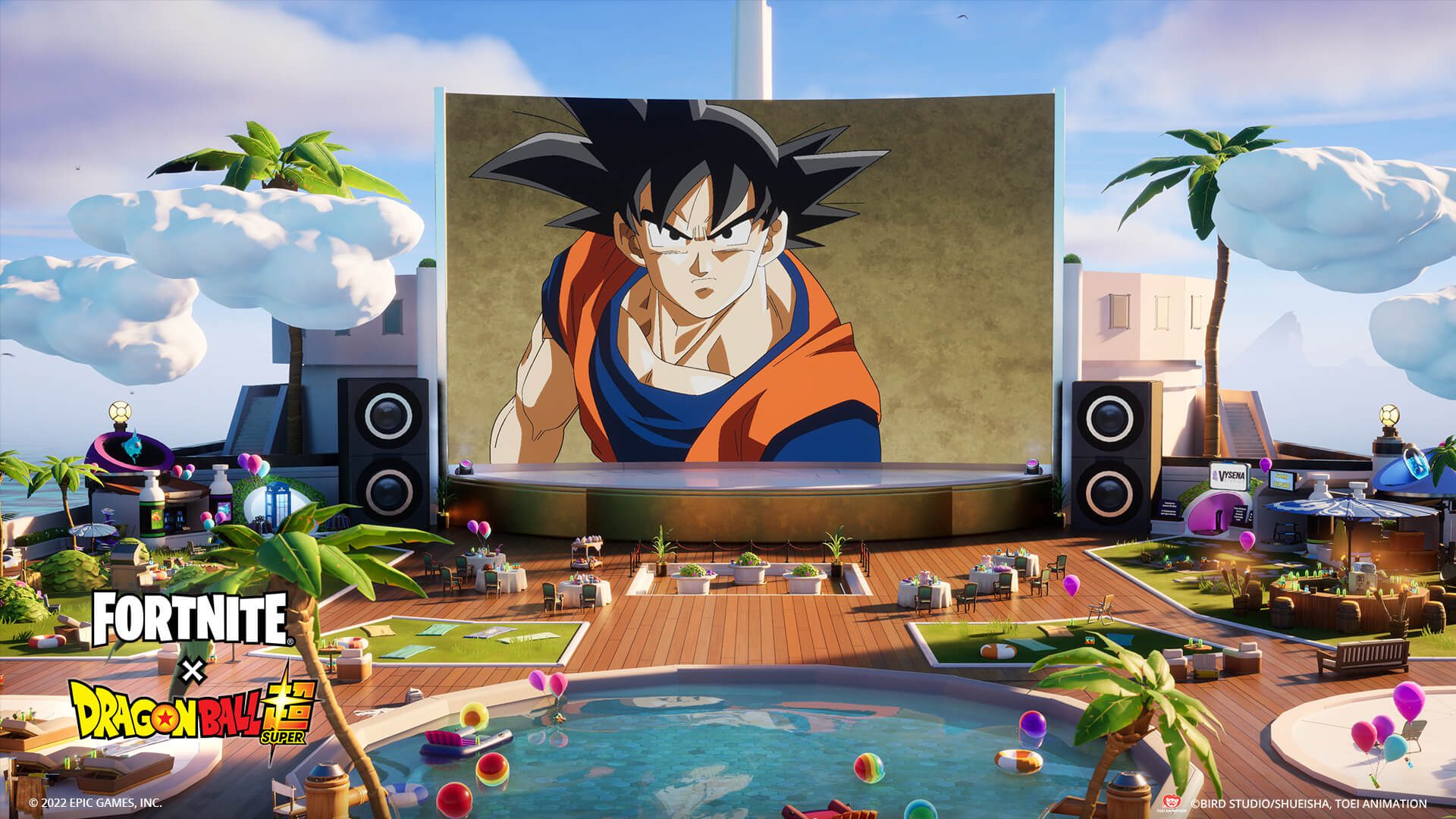 Fortnite X Dragon Ball Anime Festival A screenshot of the Fortnite X Dragon Ball Anime Festival