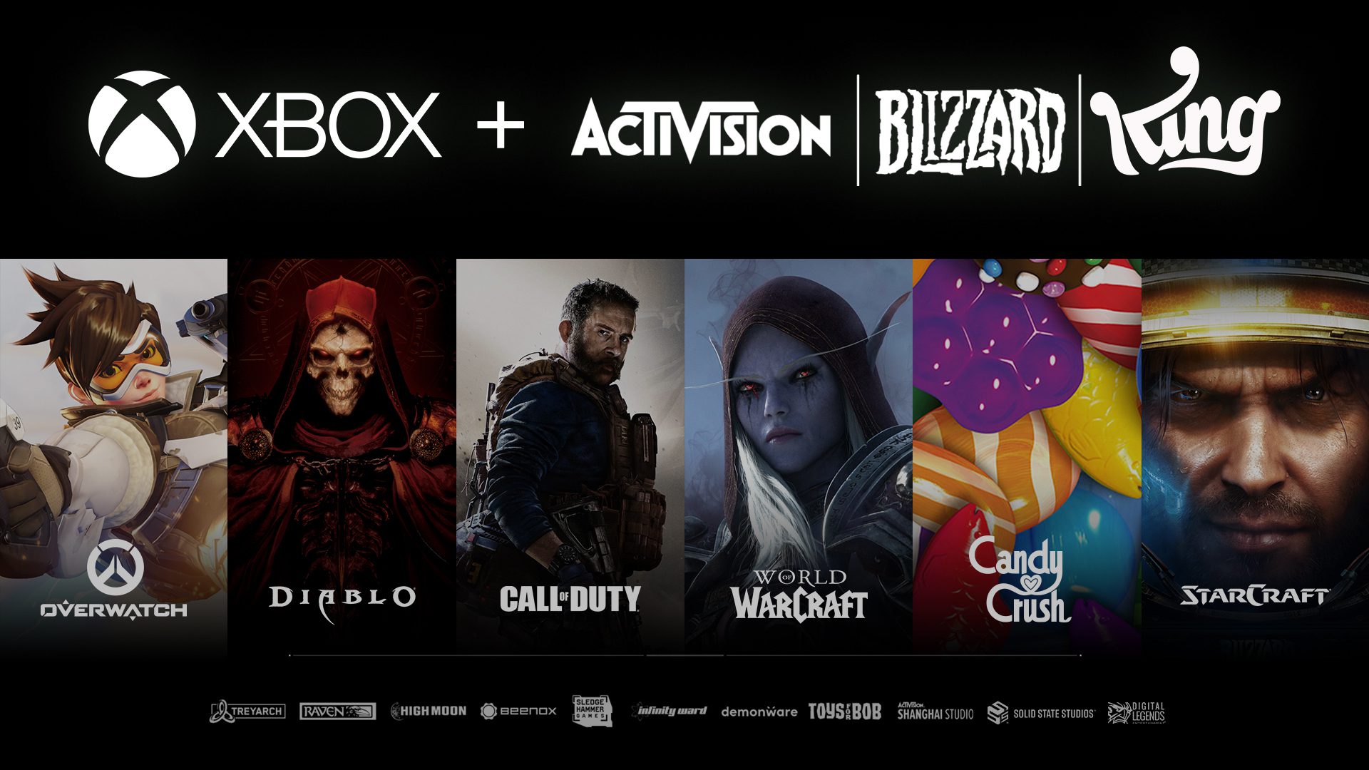 Photo of Xbox and Activision Blizzard's acquisition properties