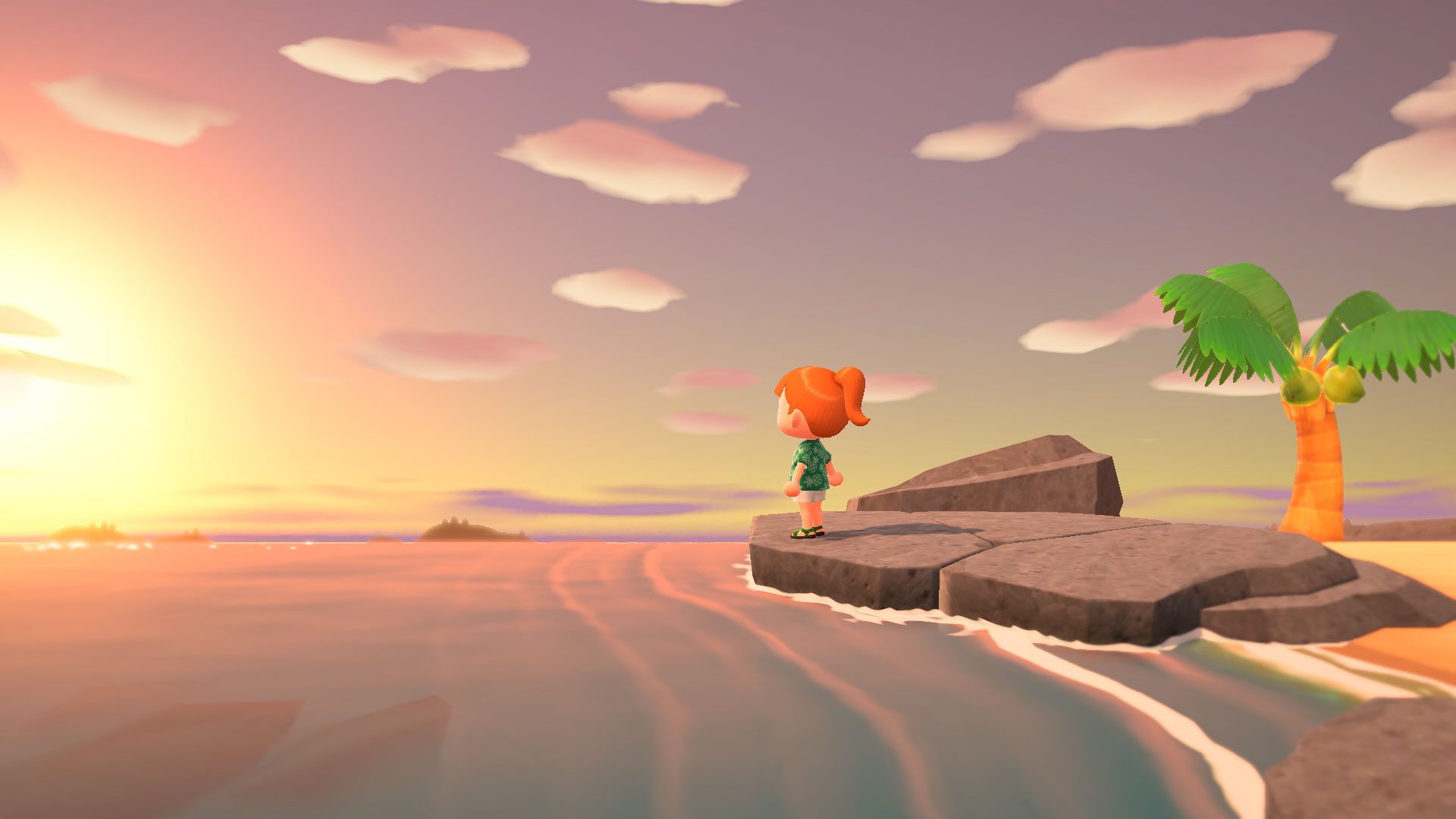 Animal Crossing New Horizons sunset Animal Crossing New Horizons sunset