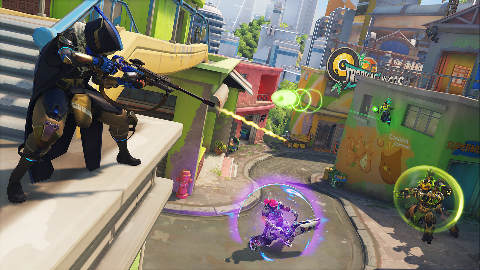 Overwatch 2 Hero Combat Screenshot