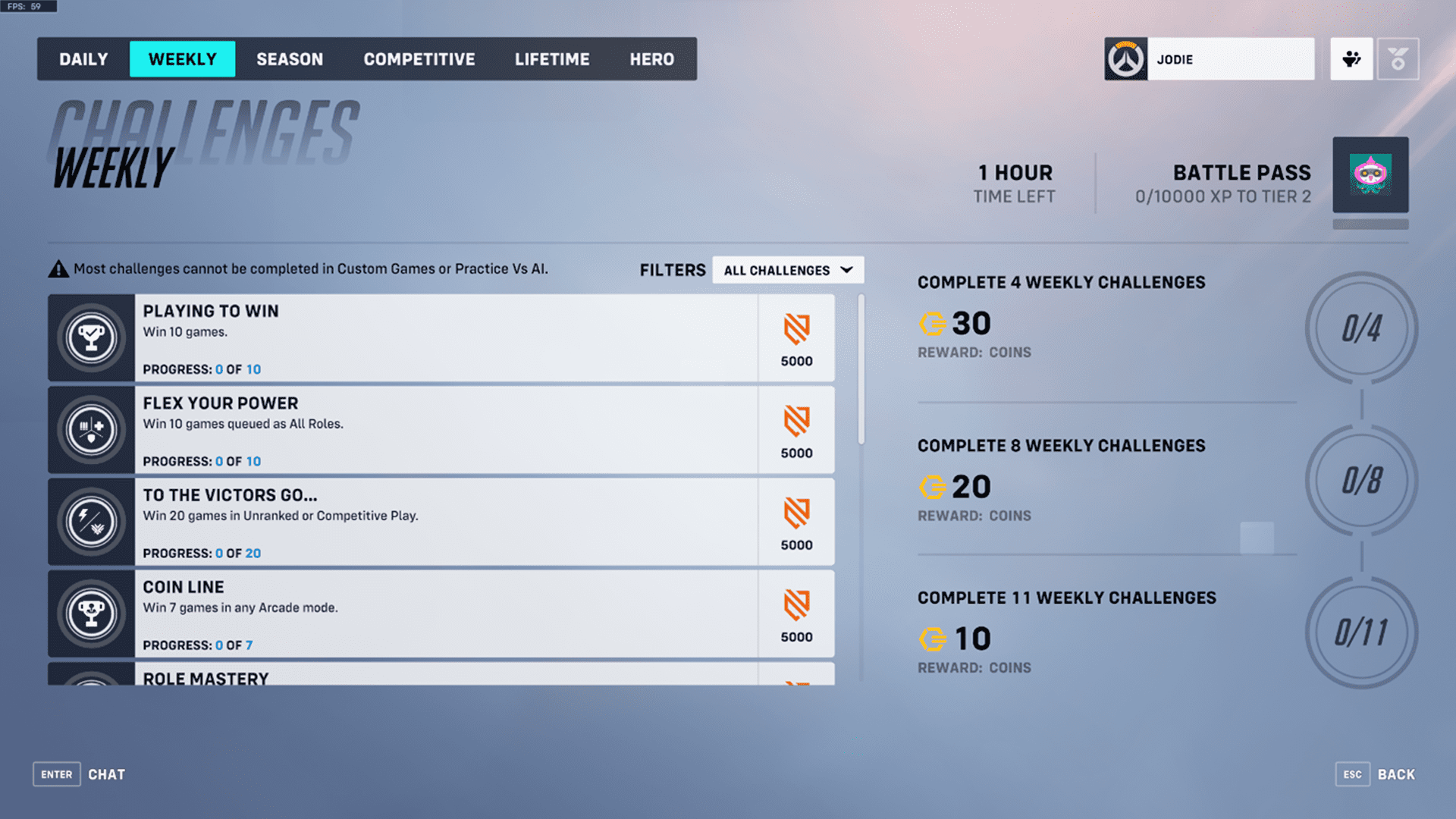Overwatch 2 Weekly Challenges