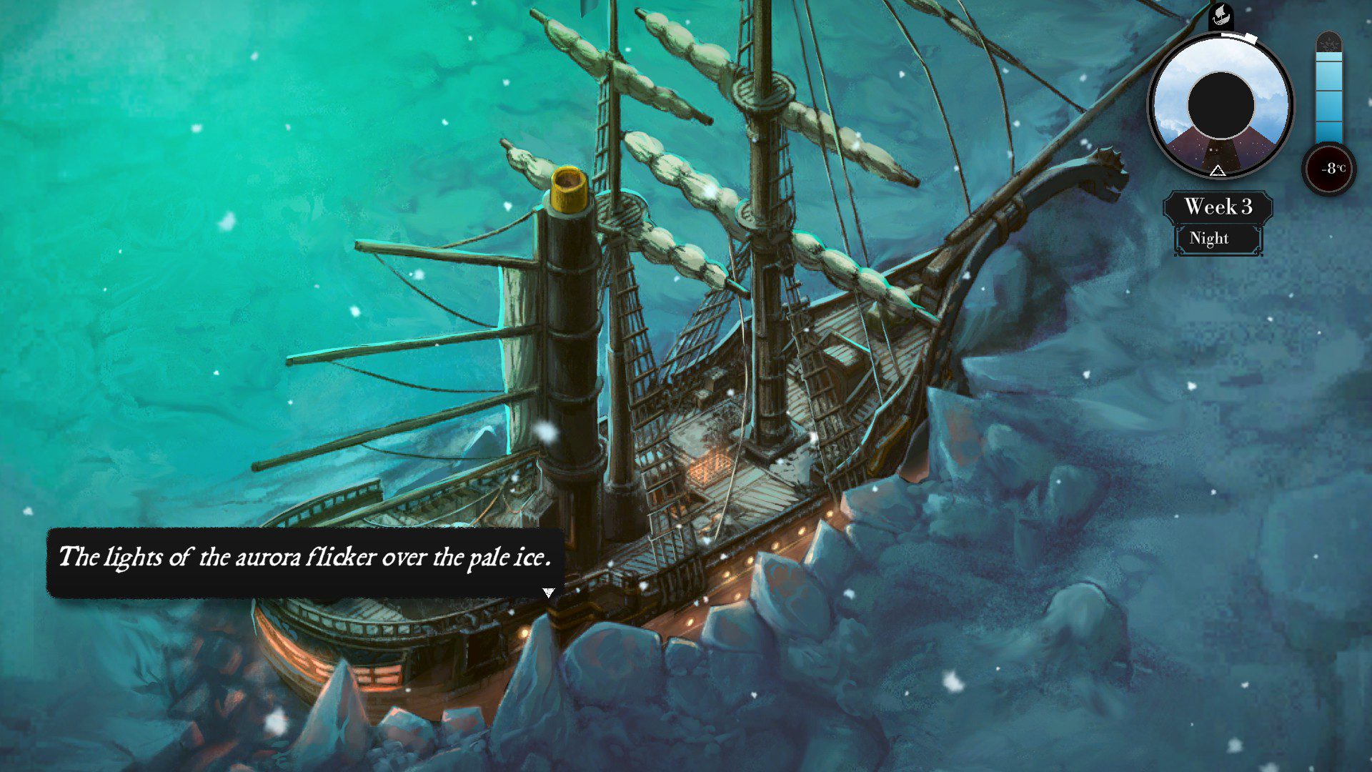 The Pale Beyond Screenshot 01 The Pale Beyond Ship stuck in ice