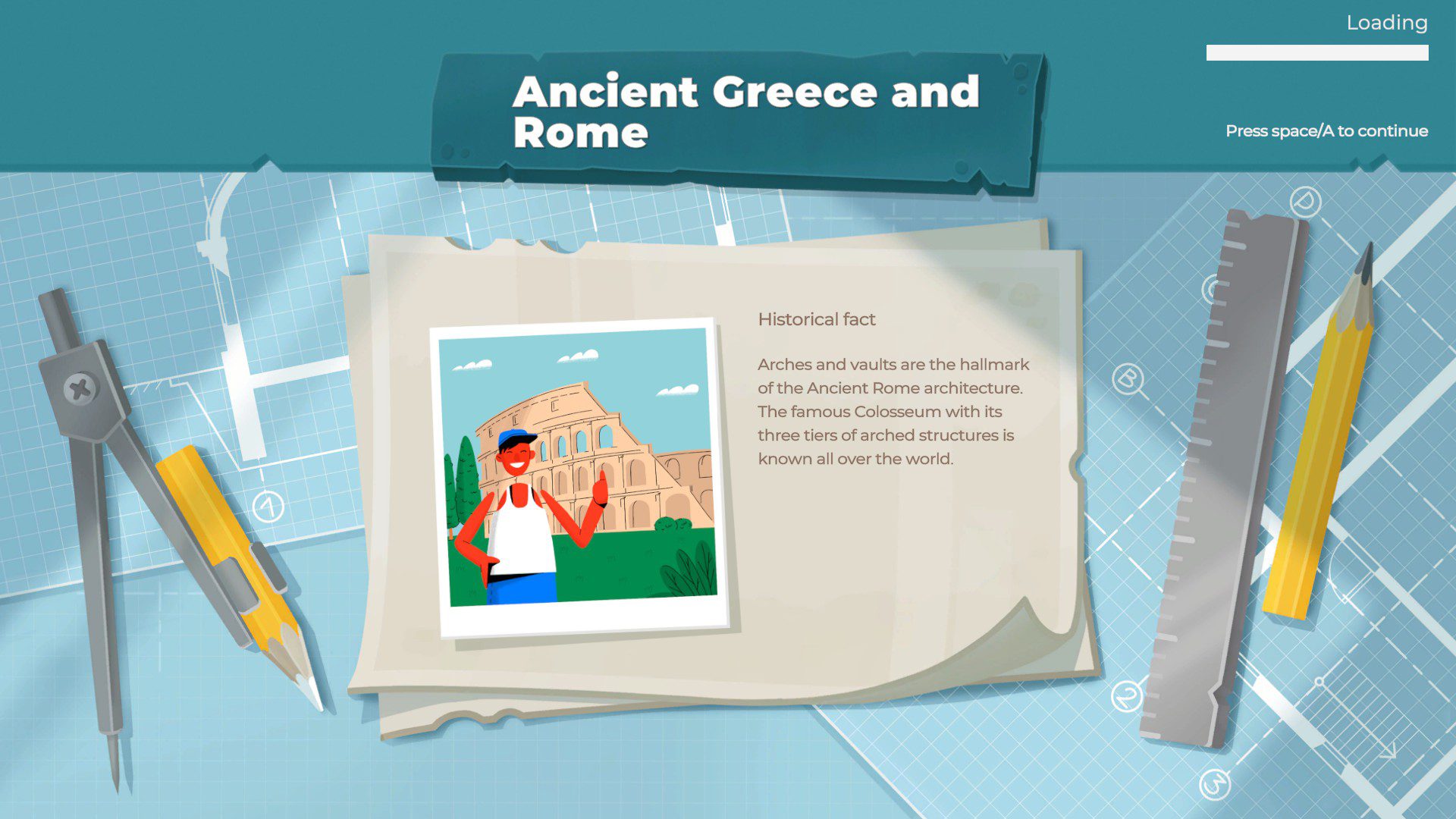 Buildest screenshot 04 Buildest, historical facts in the loading screen