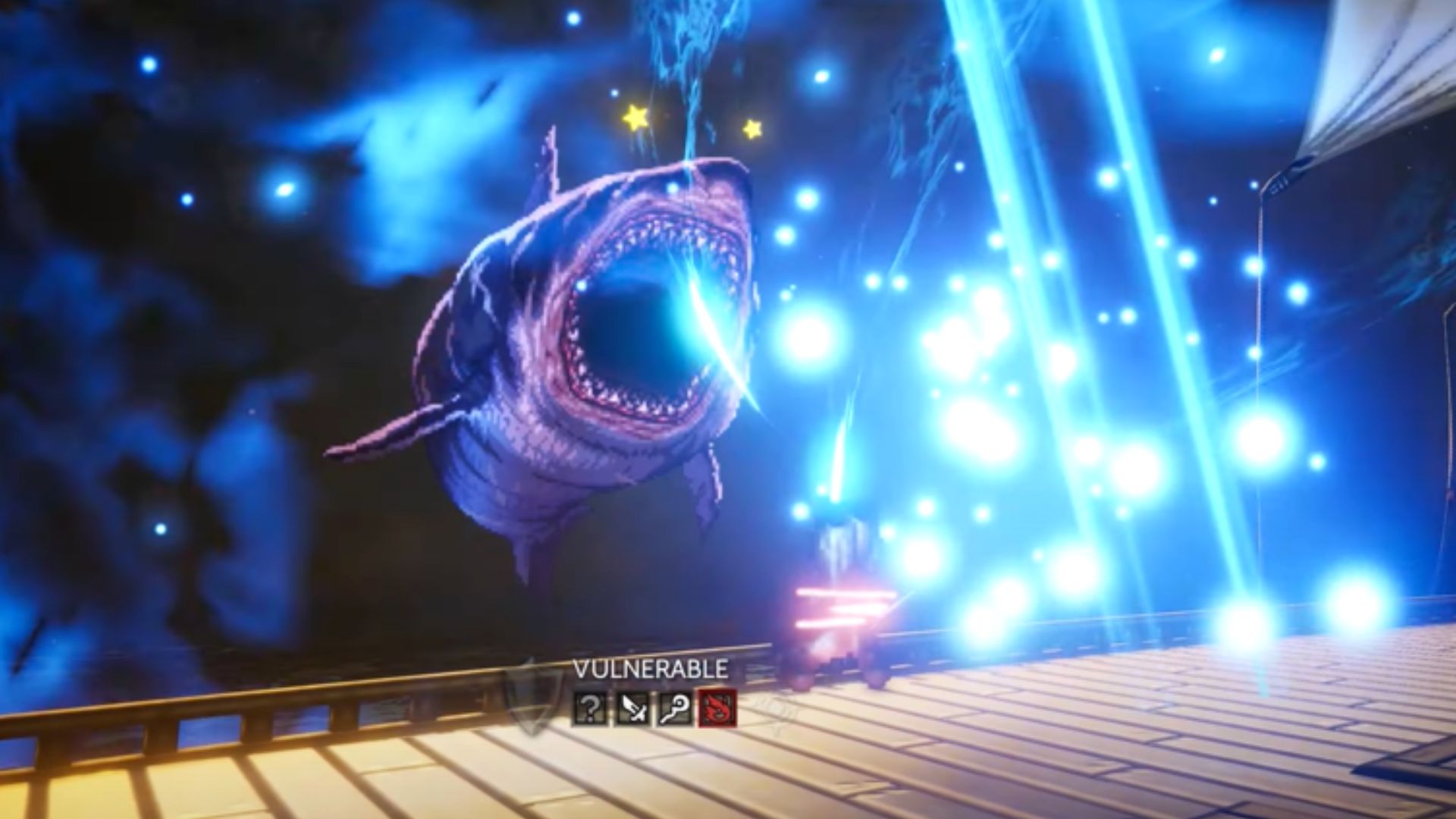 Battle Worn Shark fight