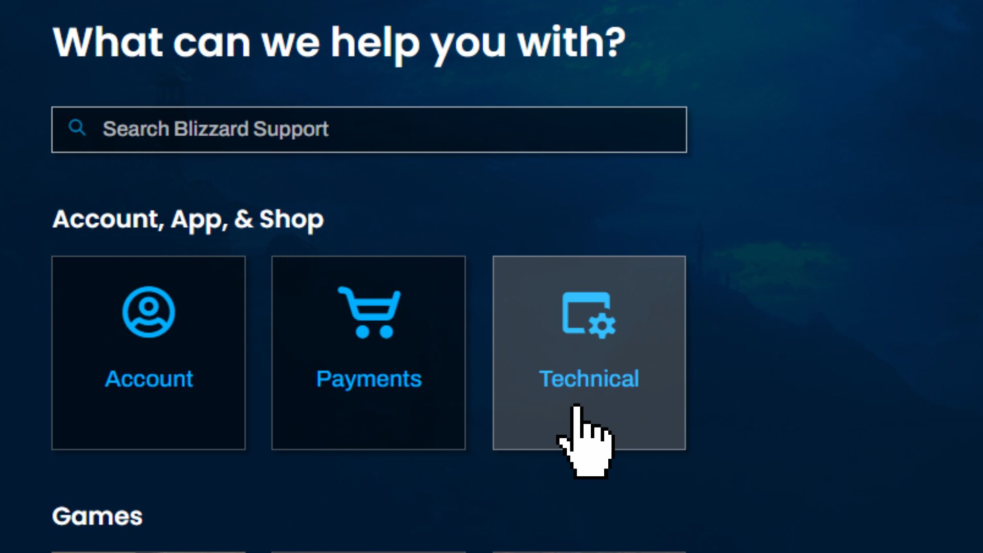 Blizzard Support 1 Blizzard Support 1