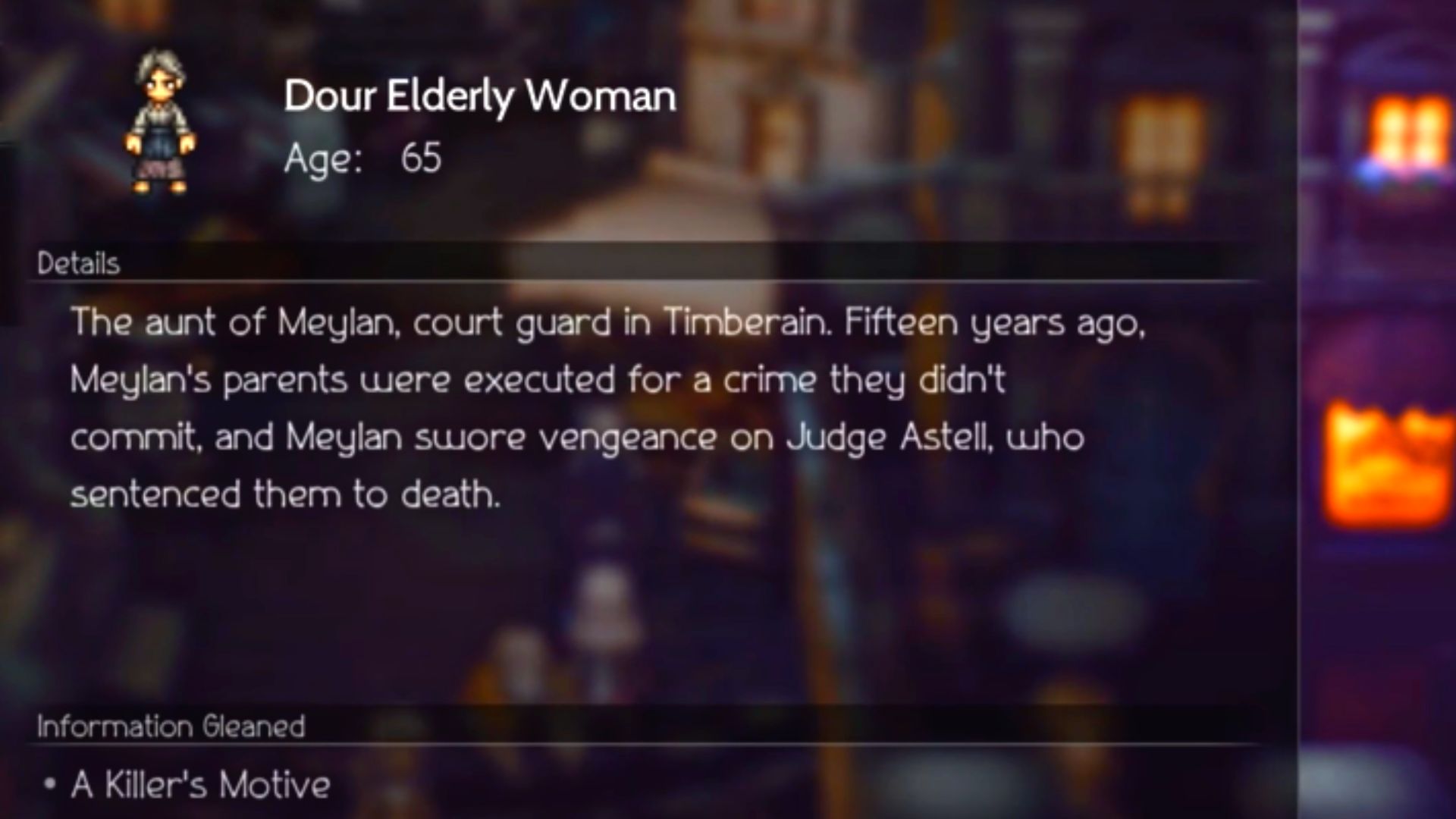 Dour Elderly Woman