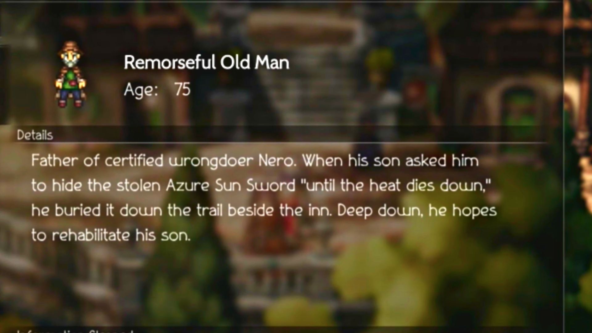 Remorseful Old Man