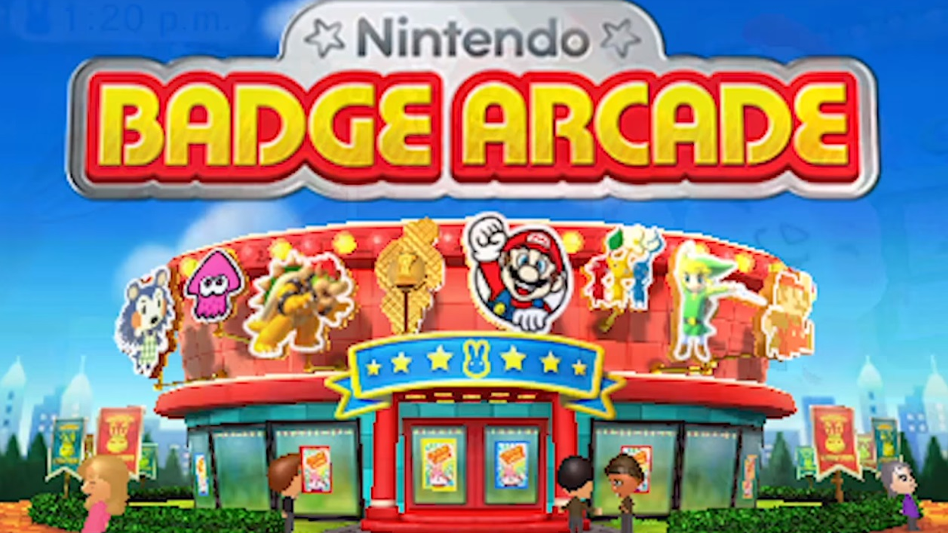 nintendo badge arcade home screen