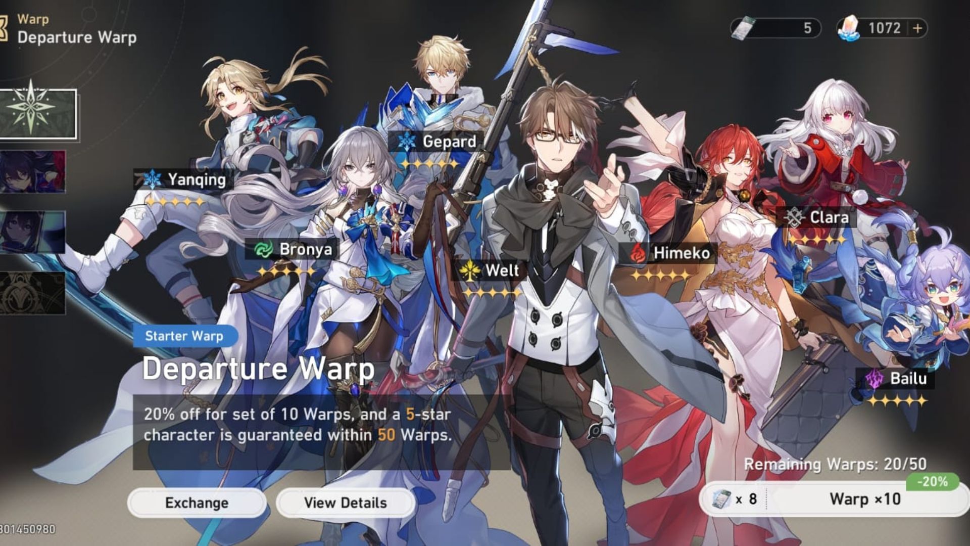 Honkai Star Rail Departure Wrap