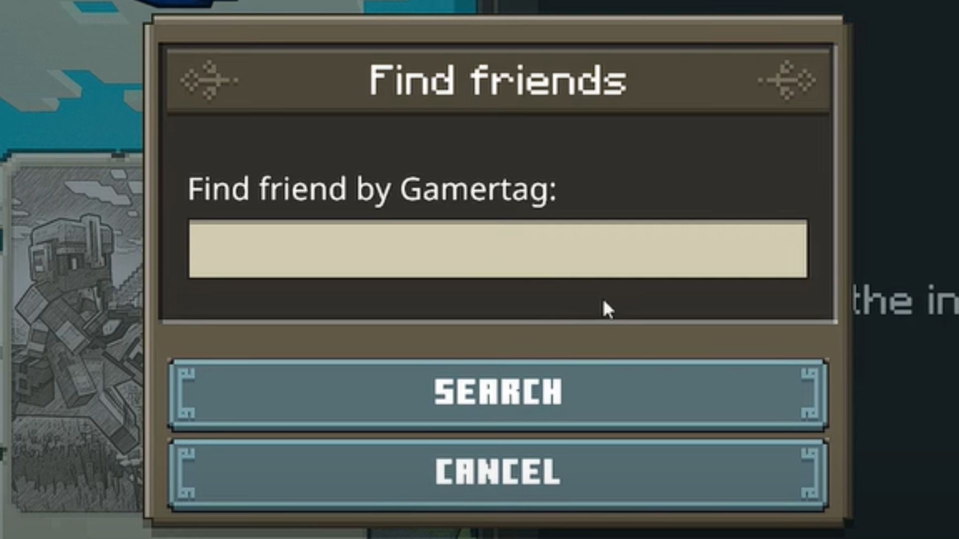 Minecraft Legends Find Friends