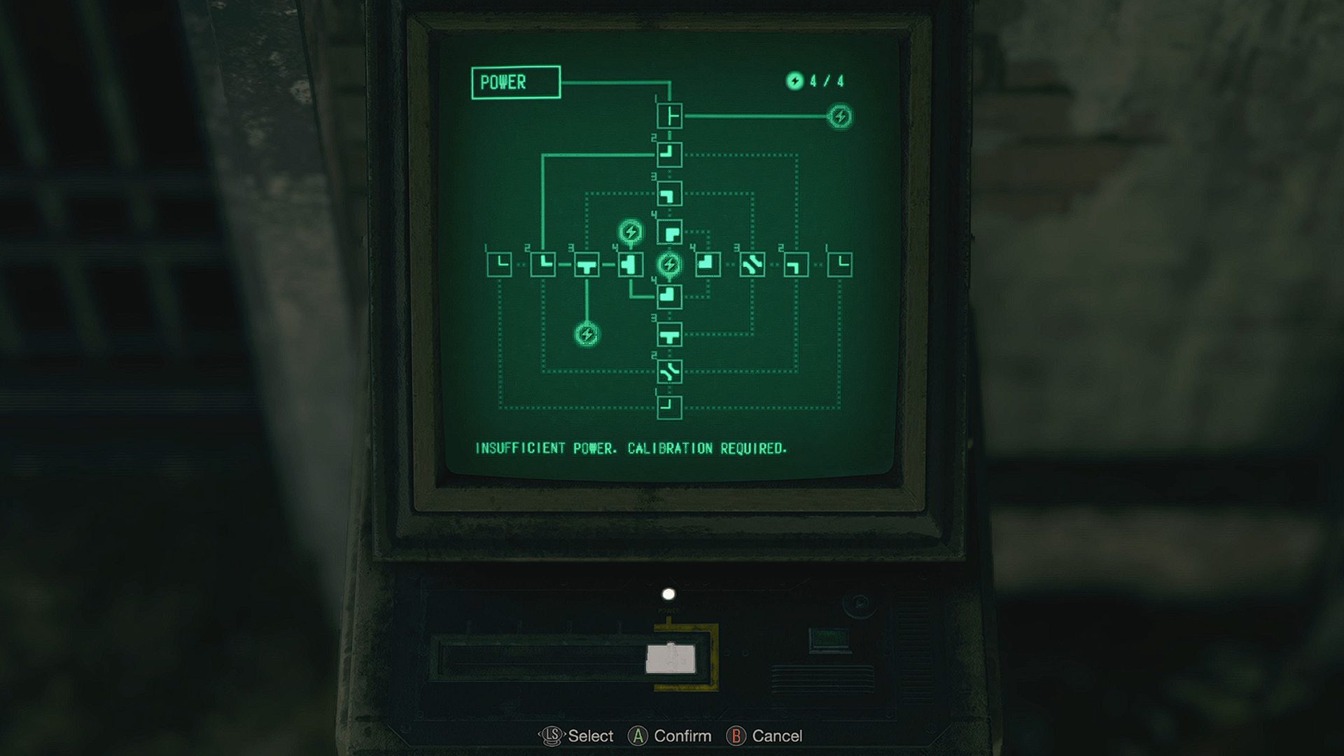 Resident Evil 4 Remake Waste Disposal Power Puzzle