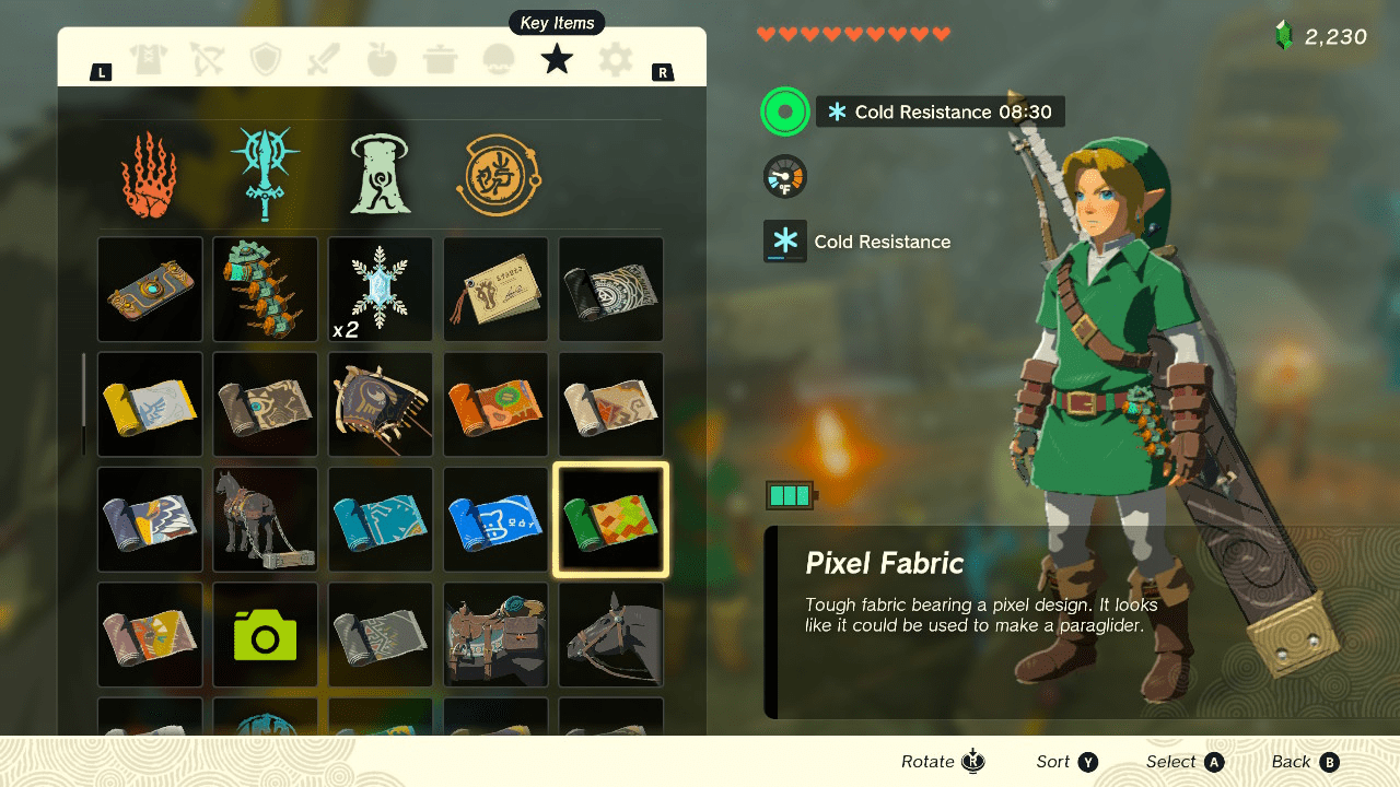8-Bit Link drops the Pixel Fabric, as well as the Hero Set and Sword of the Hero.