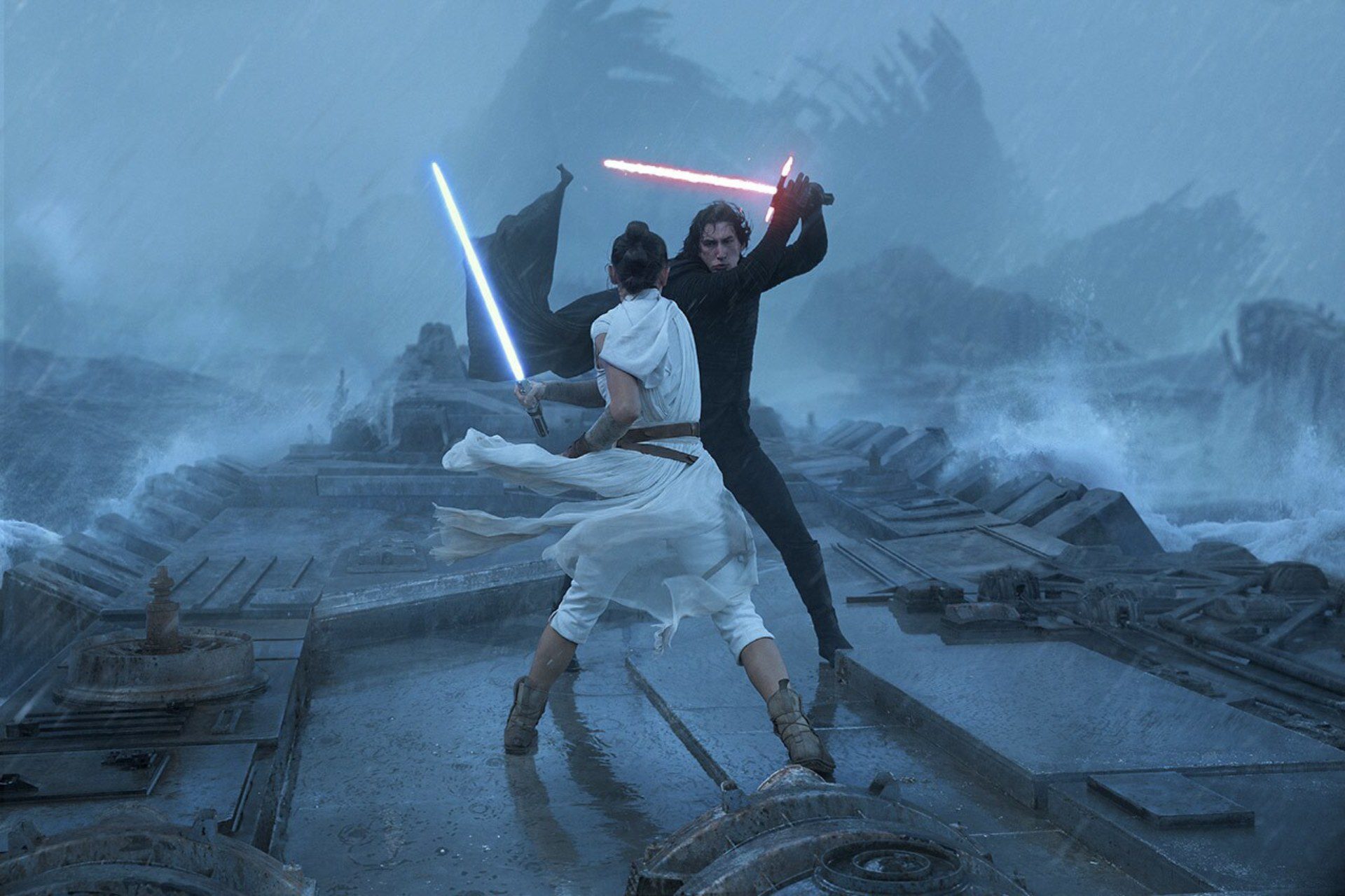 Rey Skywalker and Ben Solo Fight Rey Skywalker and Ben Solo Fight