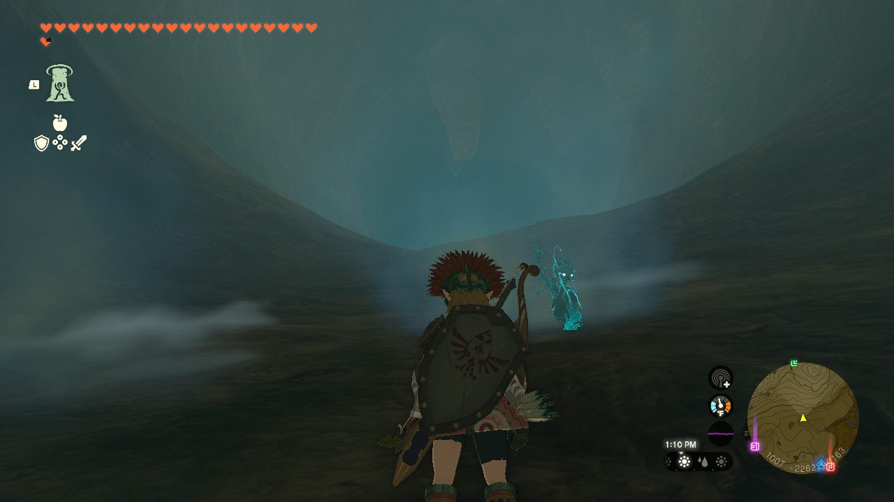 Unlike all other Chasms, Tobio's Hollow Chasm is mostly horizontal and gloom free.