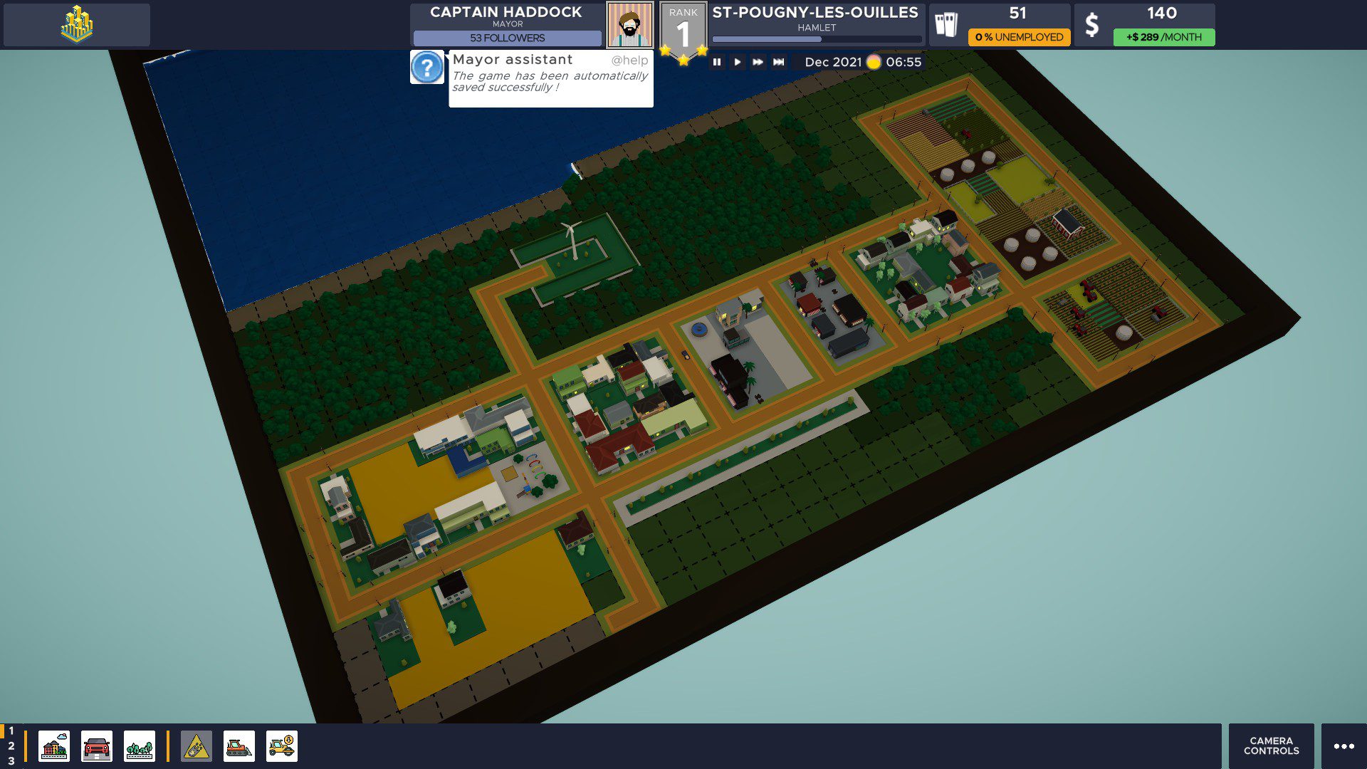 View of a small town in Silicon City
