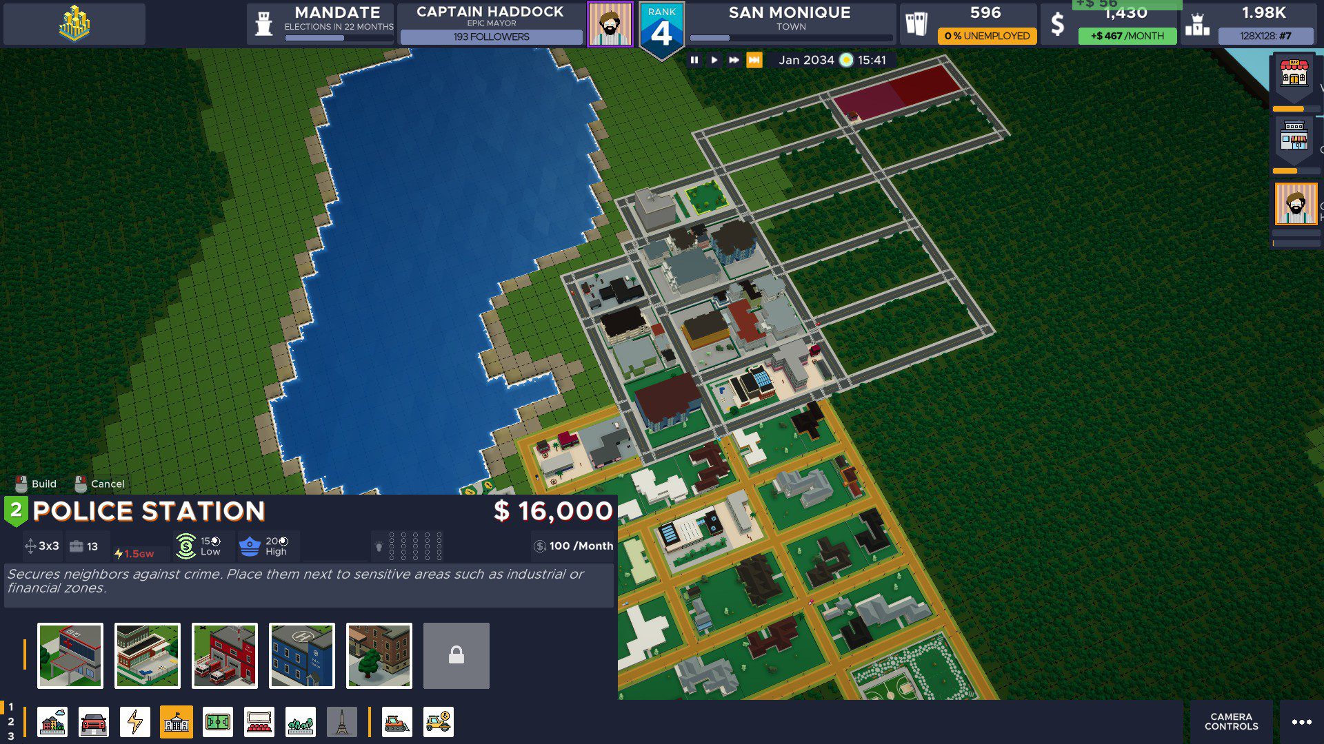 A lakeside city in Silicon City.