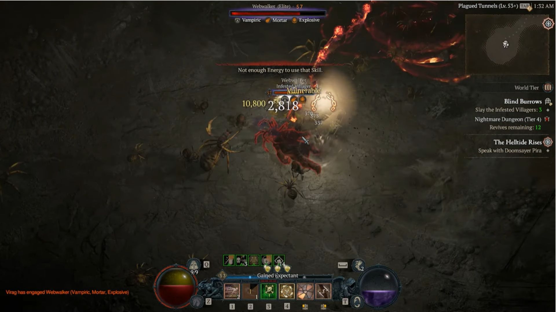 Diablo 4 Blind Burrows Infested Villagers