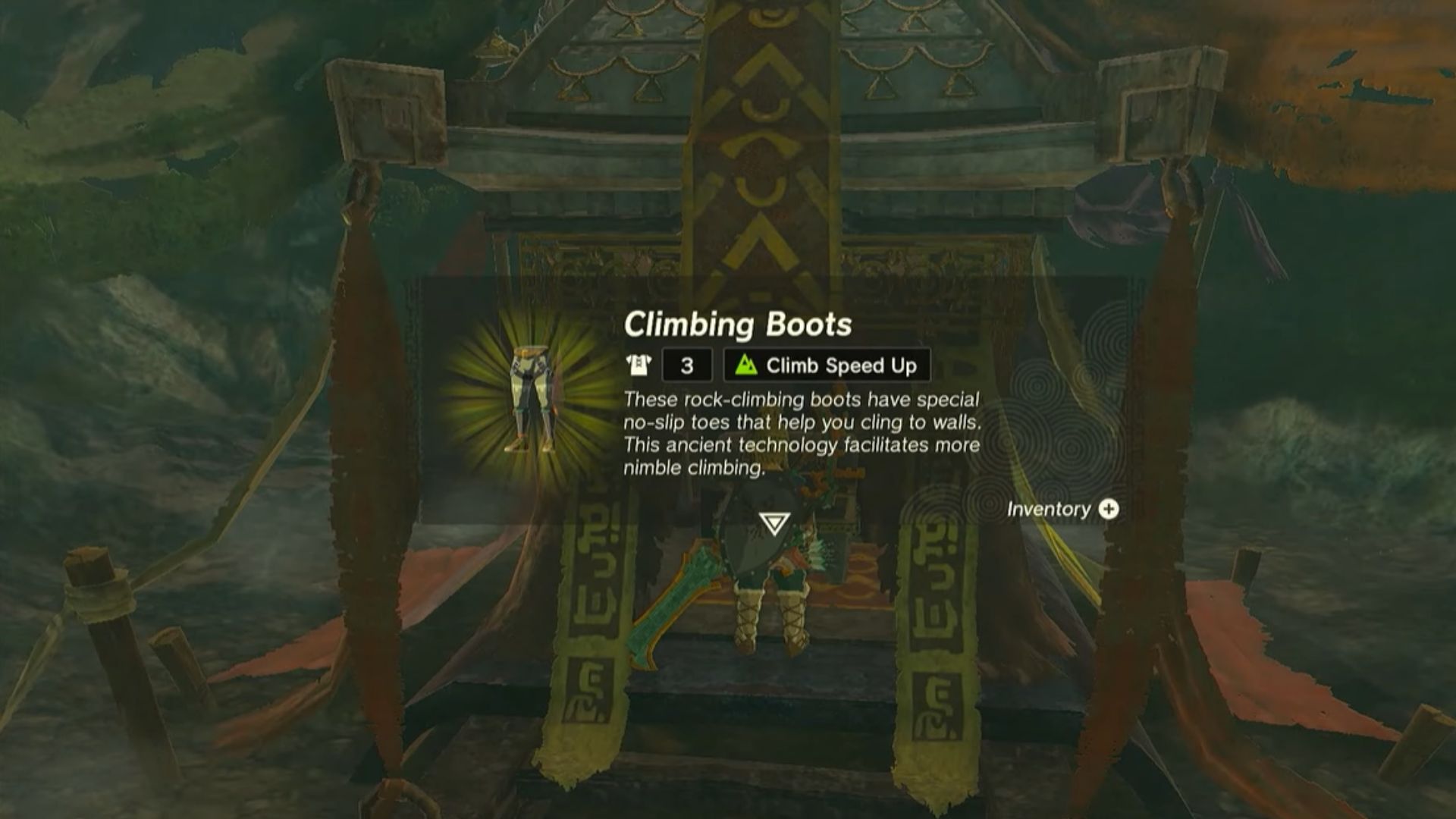 Zelda Tears of The Kingdom Climbing boot
