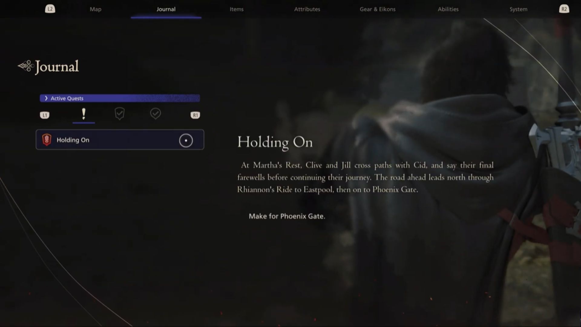 Final Fantasy 16 Holding On