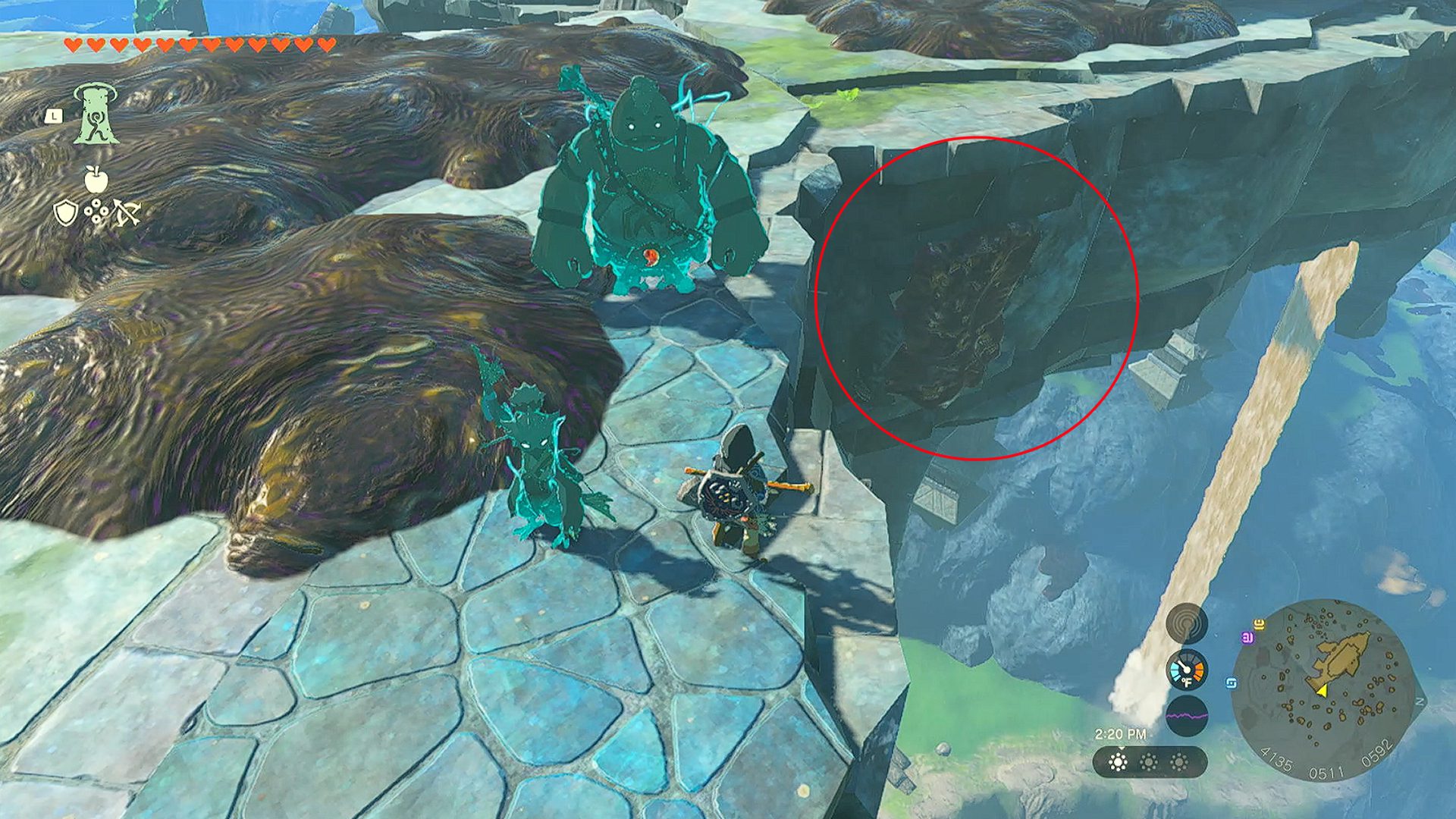 Zelda Tears of the Kingdom Floating Scales Island Hidden Passage