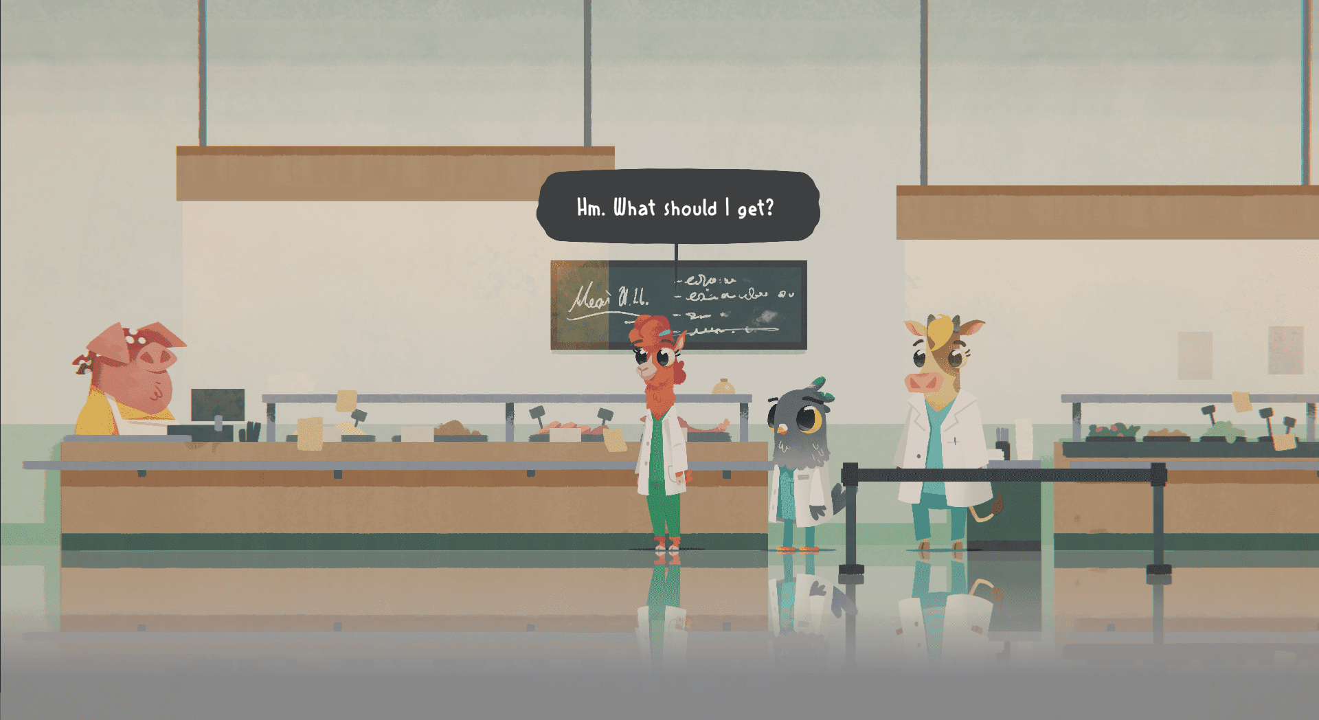 cafeteria Hospital workers queing in the cafeteria