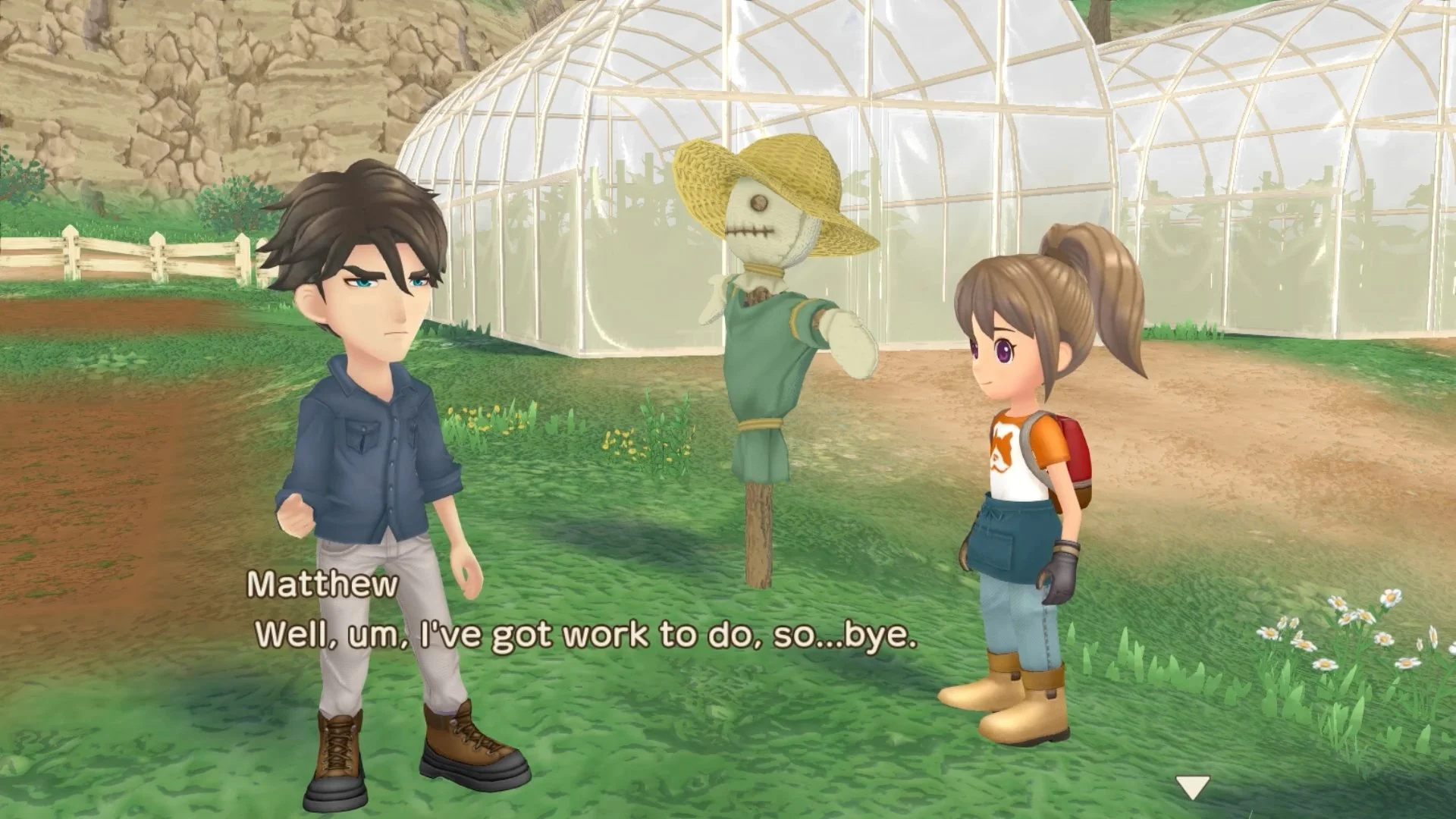 Matthew from the Story of Seasons A Wonderful Life talking