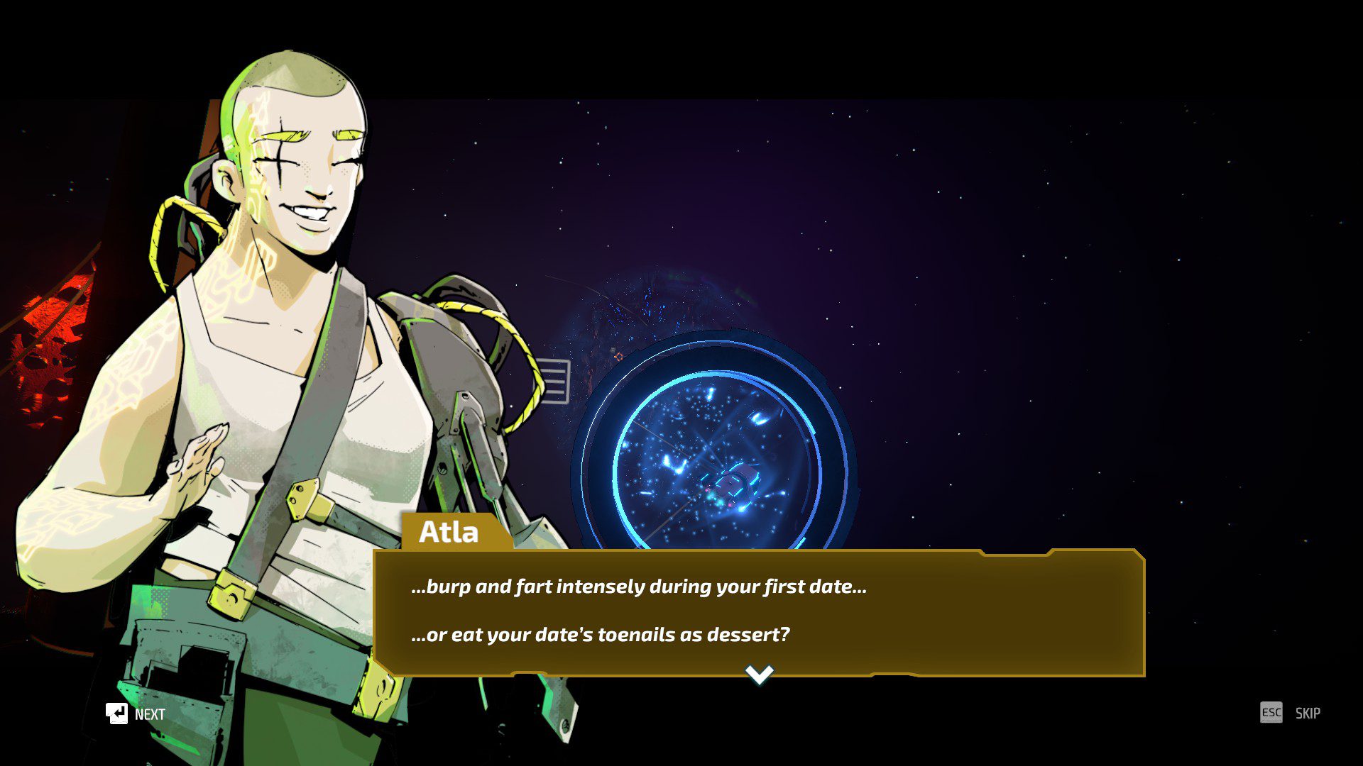 InvectorCampaign One of the campaign characters asking a very embarassing "would you rather" question