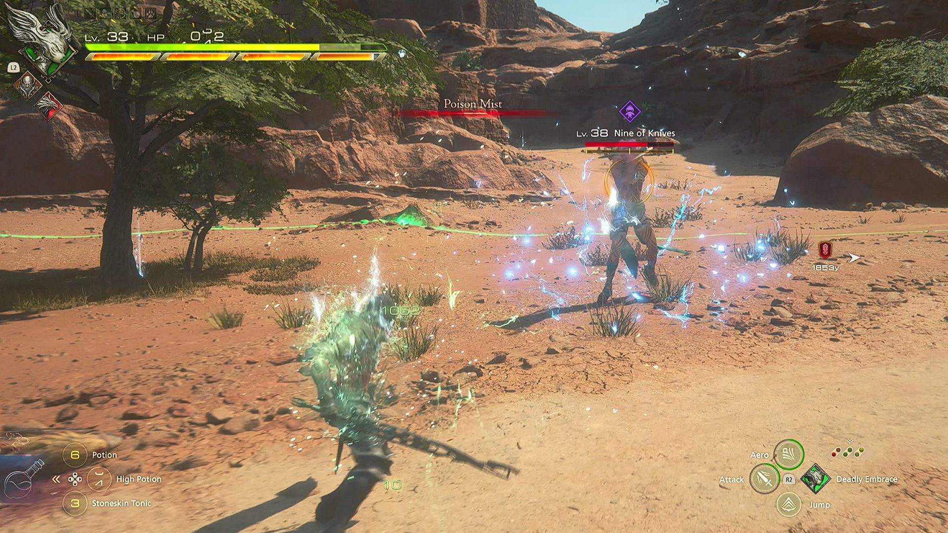 Final Fantasy 16 Clive Poison Mist