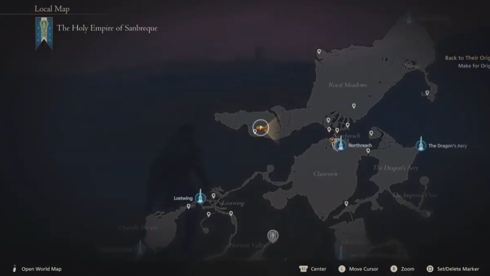 Prince of Death Location Map