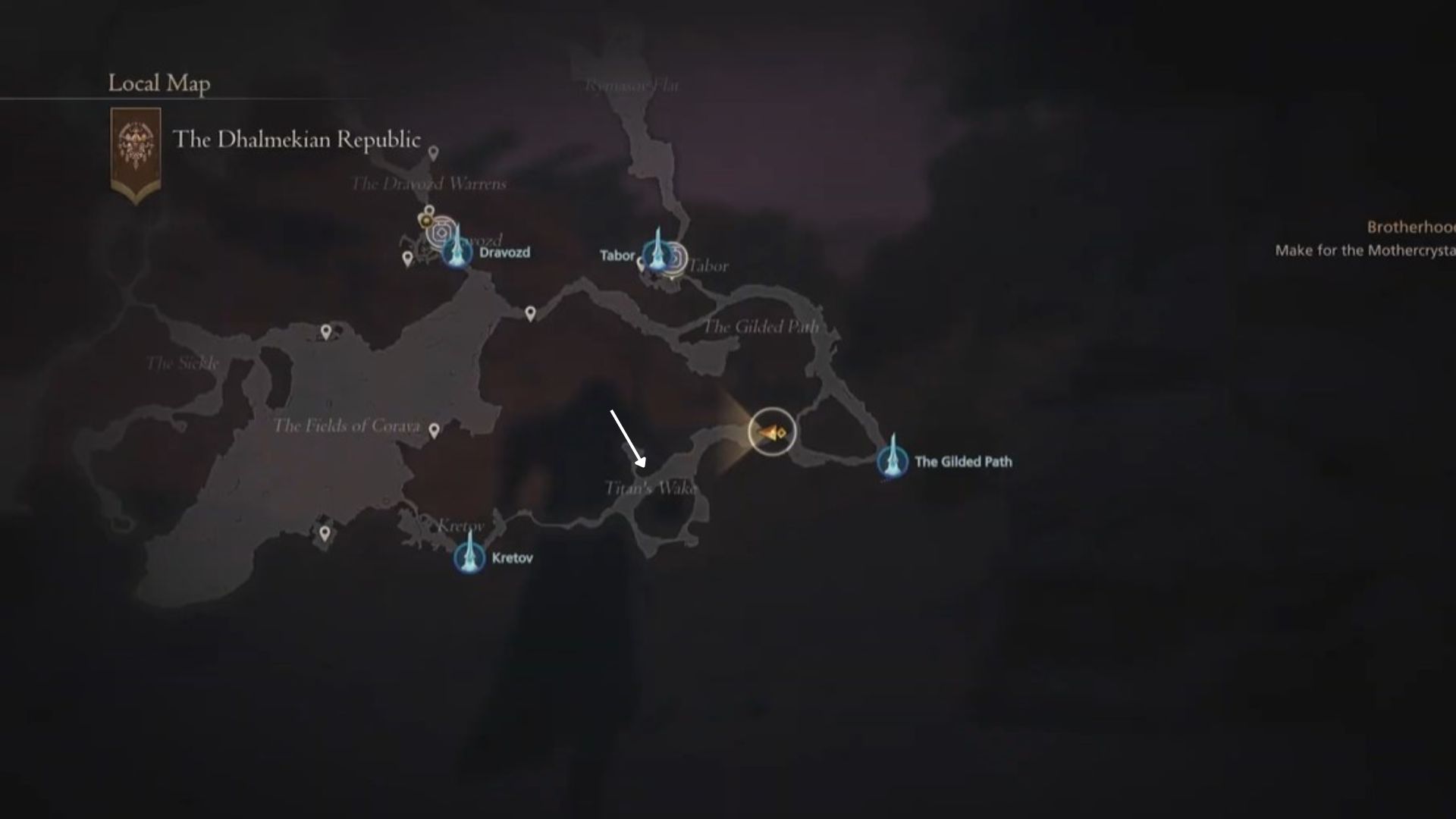 Thanatos Location Map