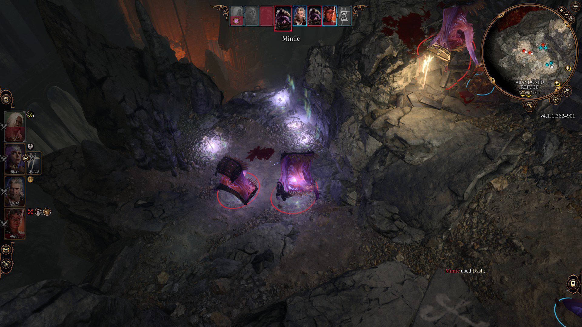 Fighting mimic chests in Baldur's Gate 3