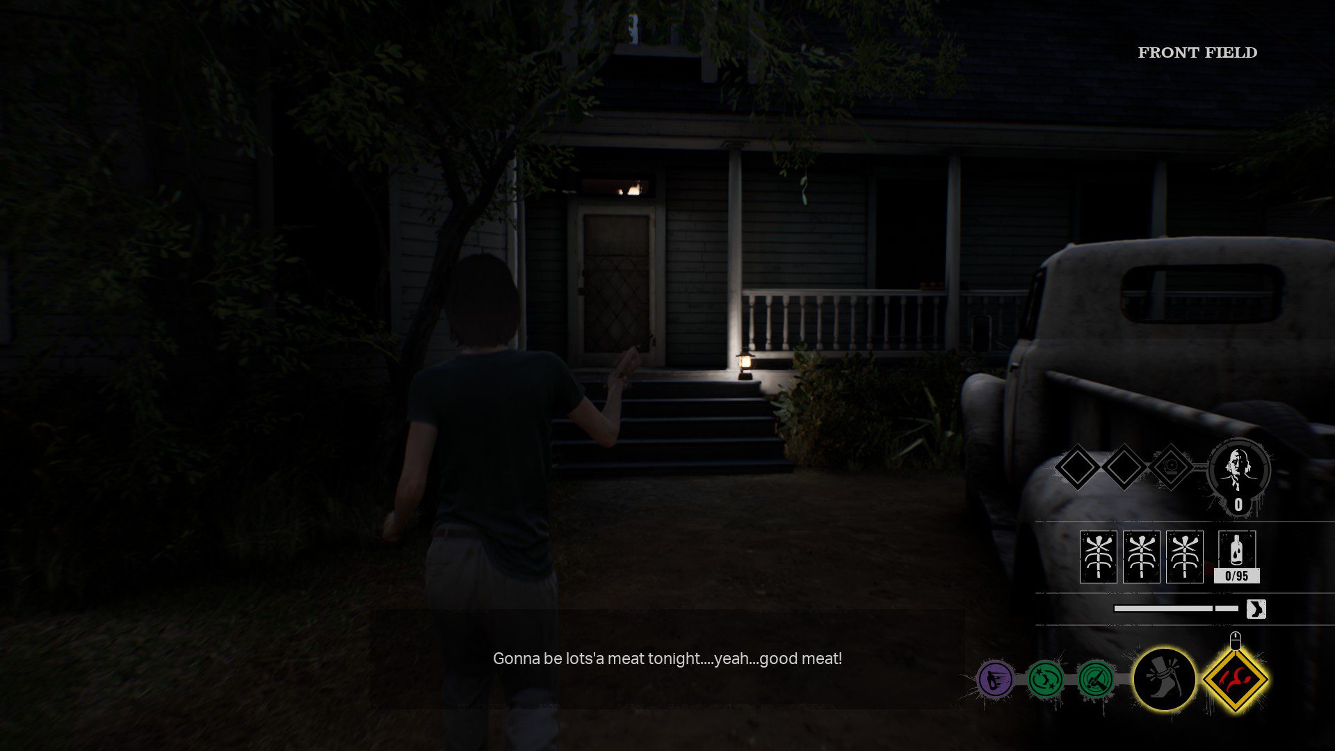 A screenshot of a night version of the house location