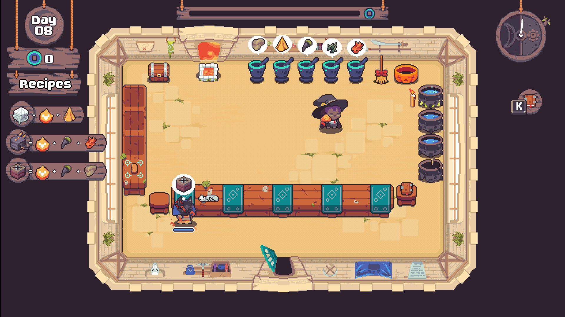 A desert stage, decked out with some extra stuff