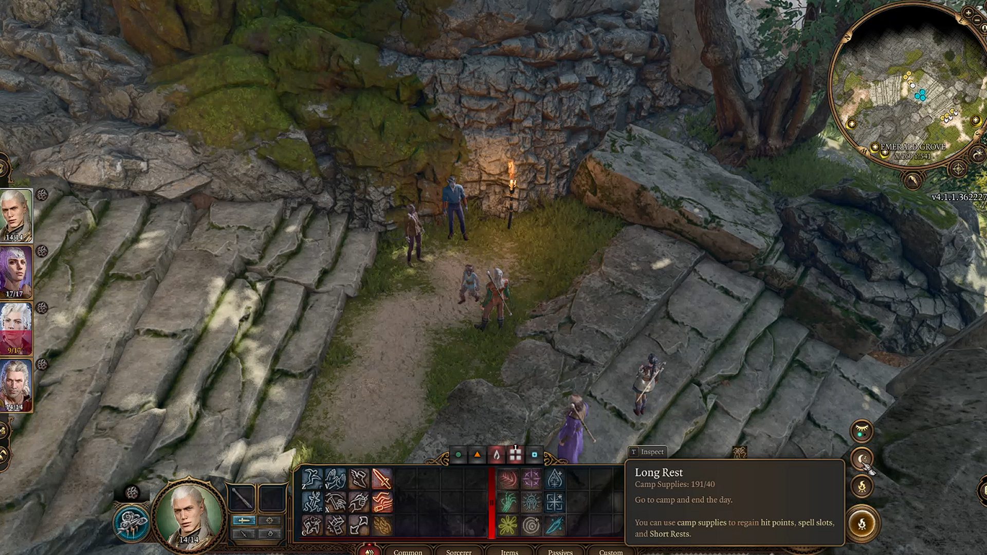 Baldurs Gate 3 Camp Menu