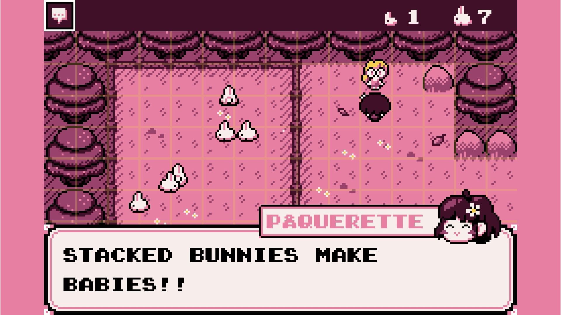 Pâquerette's cheerful simplicity and Opheline's snark make for amusing dialogue. Pâquerette's cheerful simplicity and Opheline's snark make for amusing dialogue.