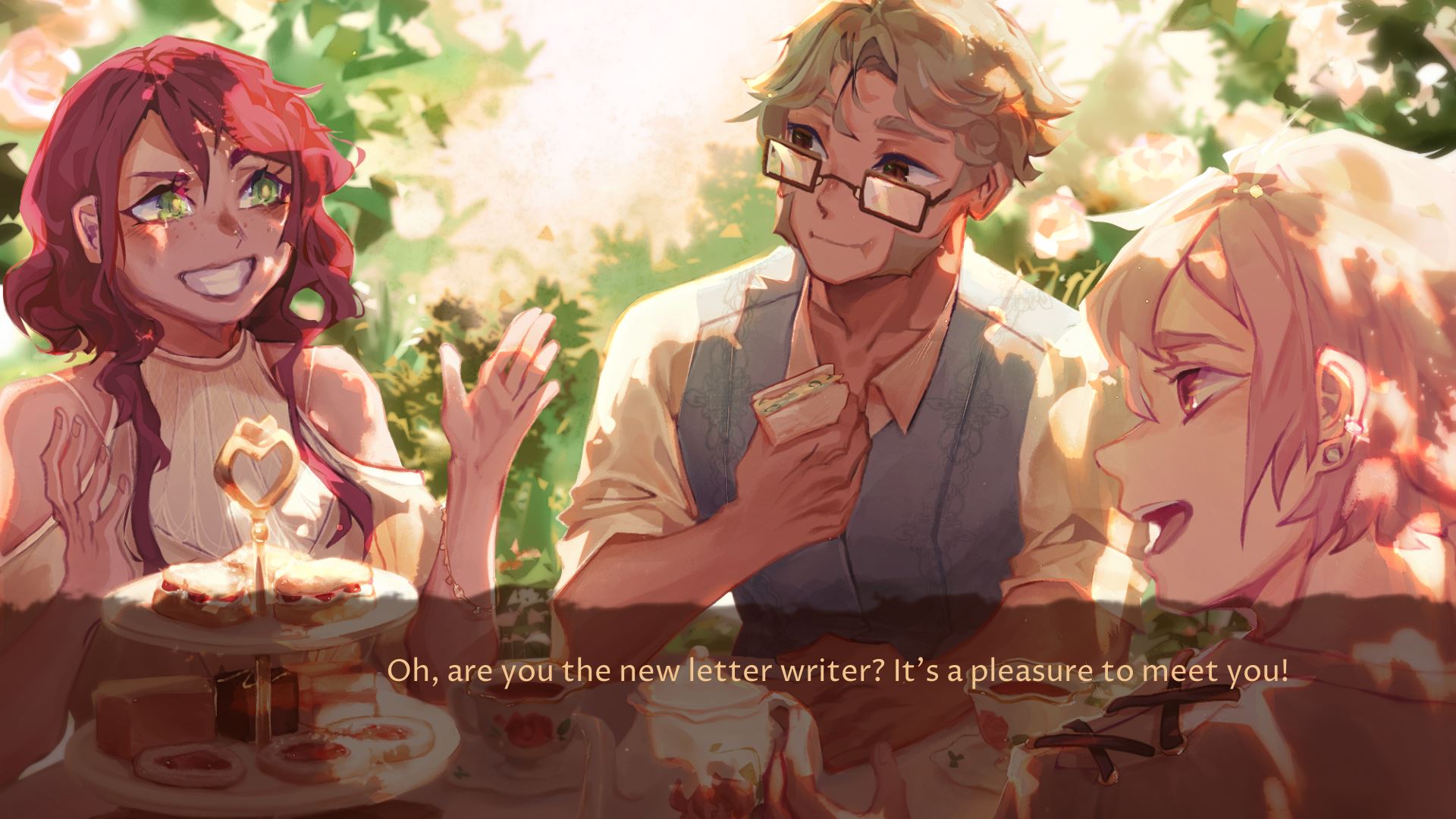 The ending of Every Letter is a simple visual novel style screen.