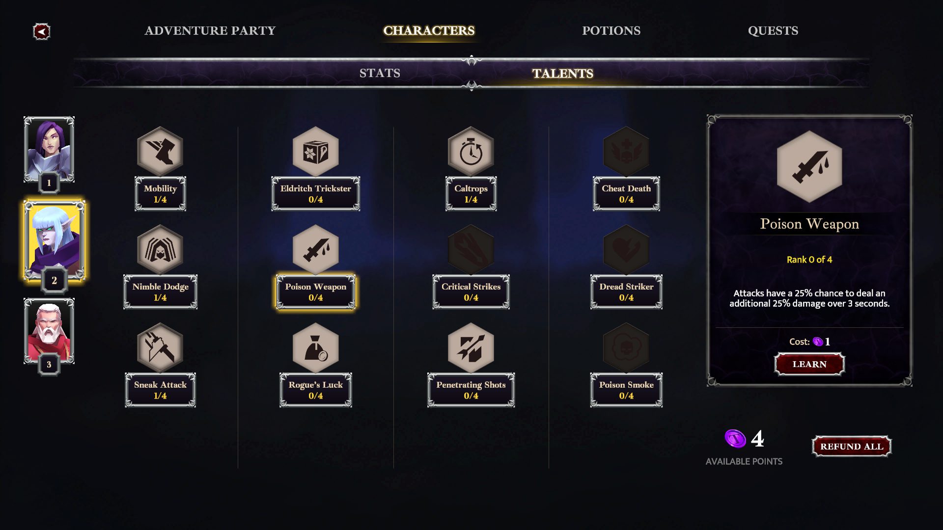 Gallowspire Talents