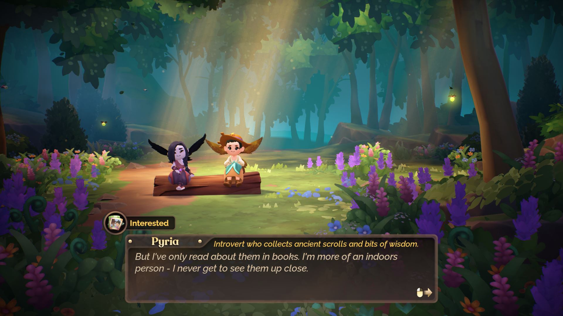 Our first date with one of the romanceable characters Our first date with one of the romanceable characters