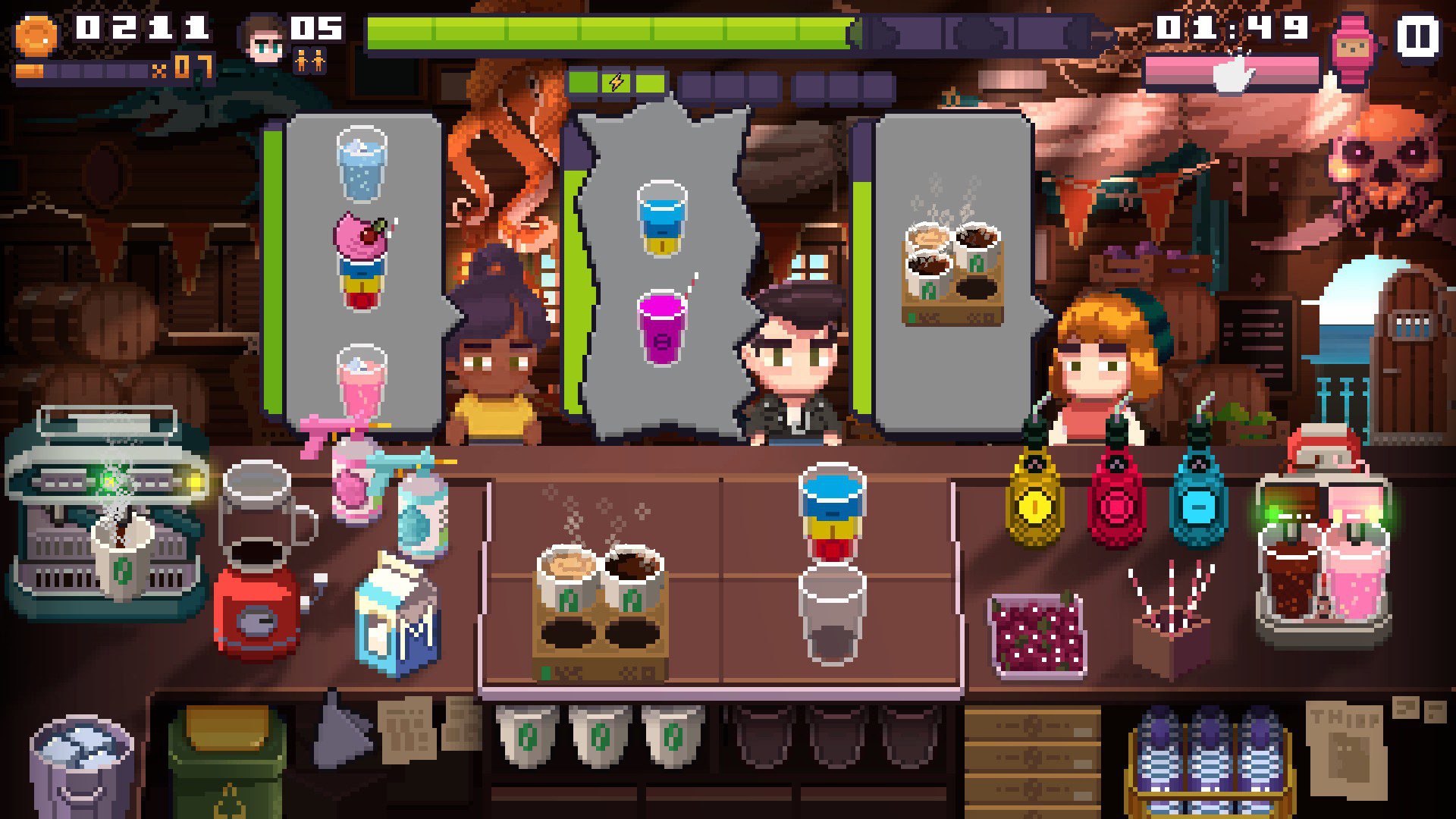 Serving a lot of customers at once