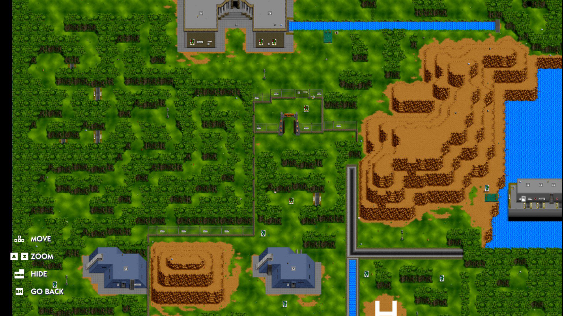 A map of the SNES Jurassic Park game