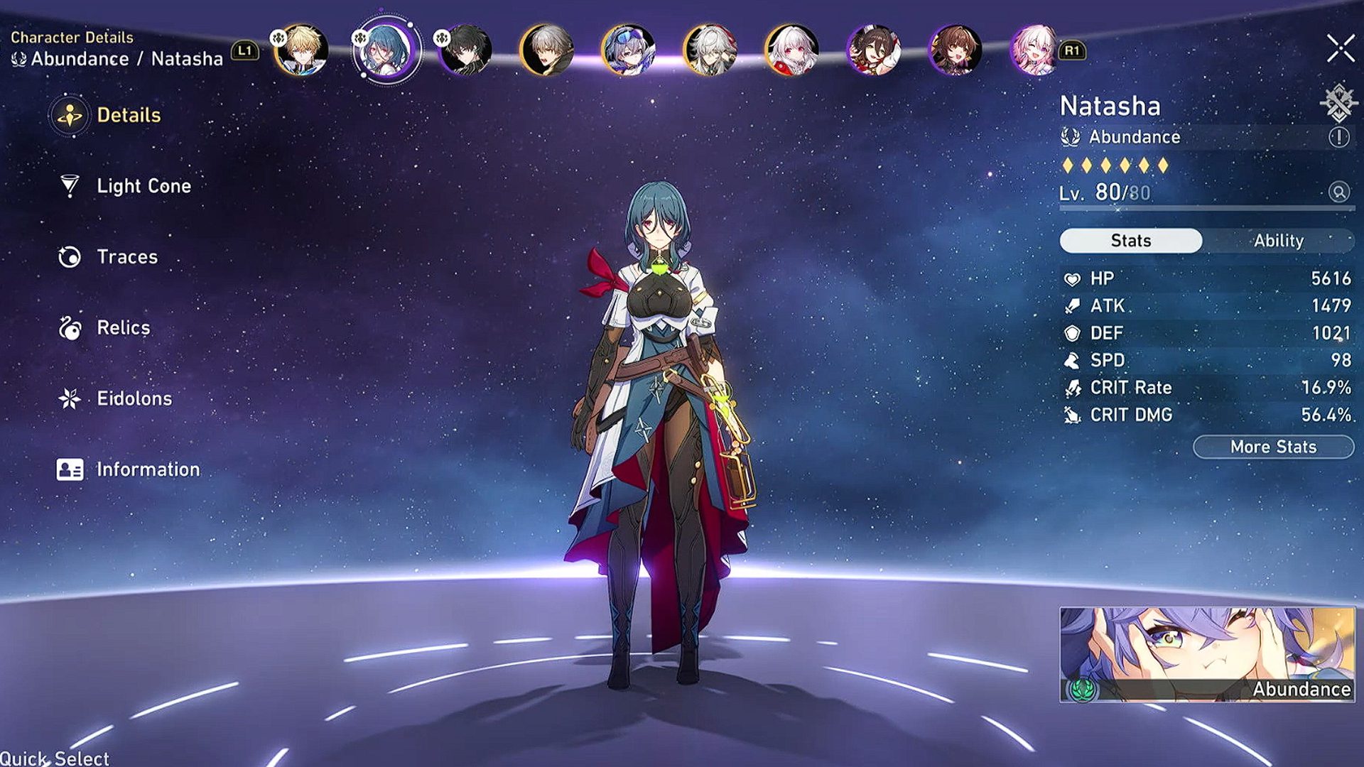 Honkai Star Rail Natasha Build