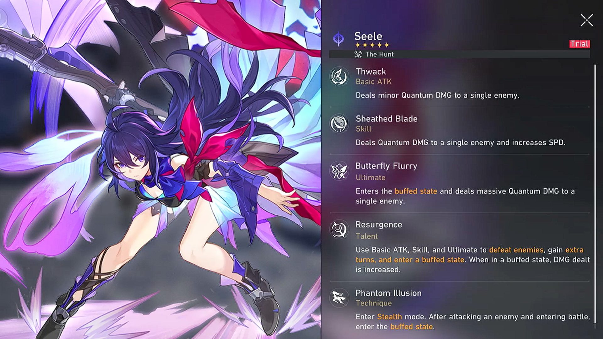 Honkai Star Rail Seele Skills Honkai Star Rail Seele Skills