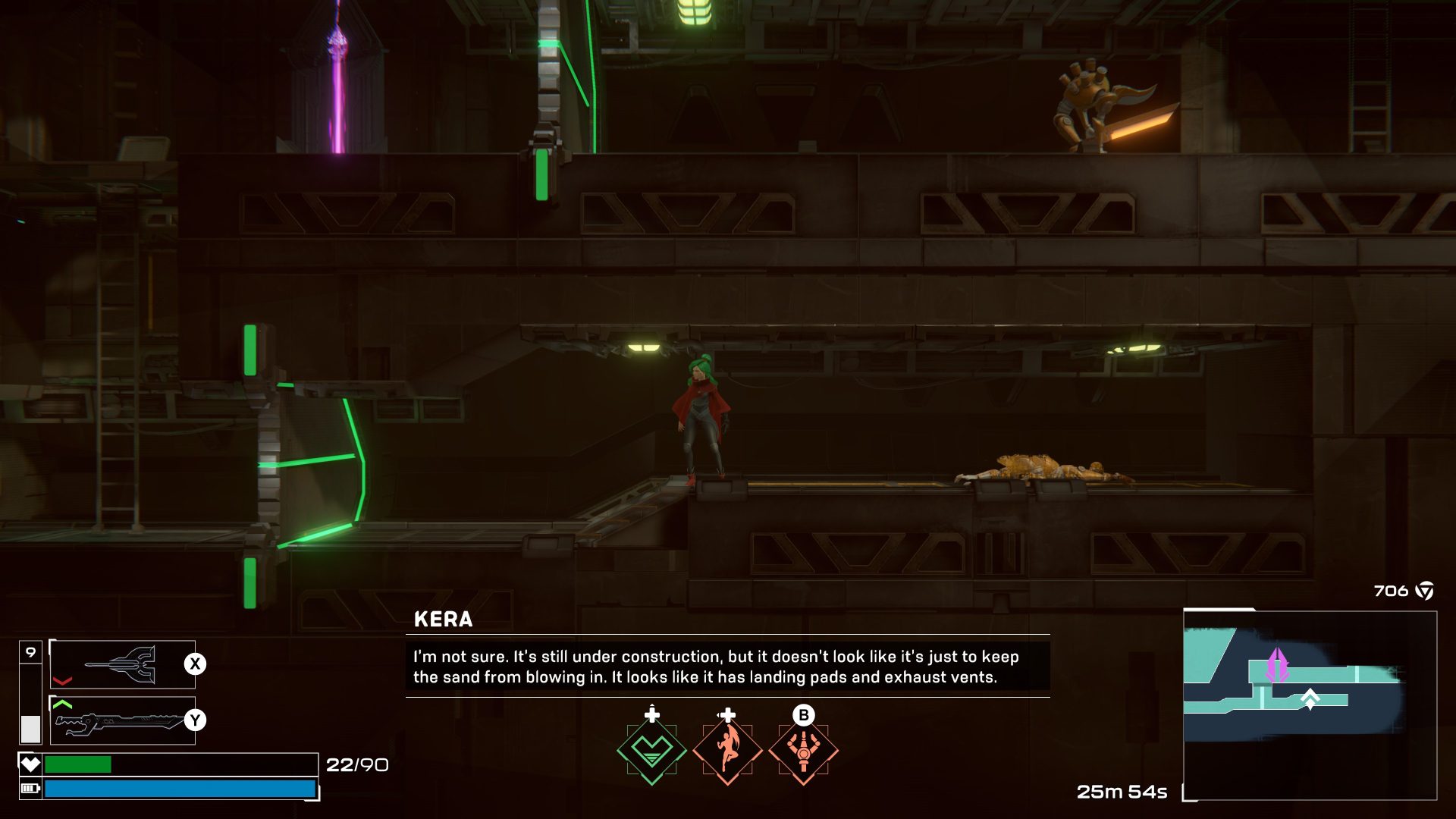 Exploration and combat is a balancing act of defeating enemies to get enough XP to get more powerful equipment and abilities while conserving your health and HP restoratives. Sometimes discretion is the better part of valor