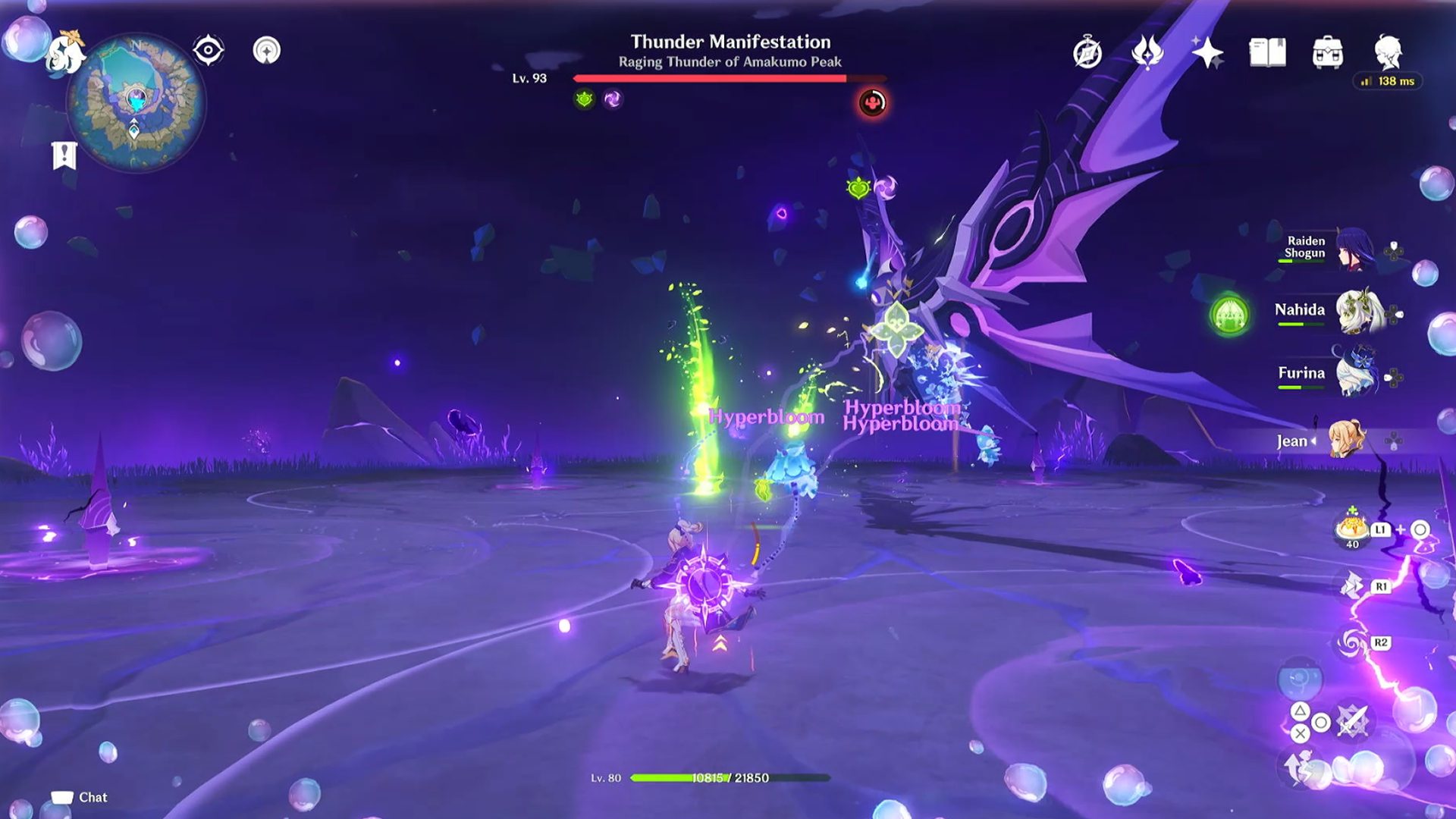 Genshin Impact Thunder Manifestation Boss Battle